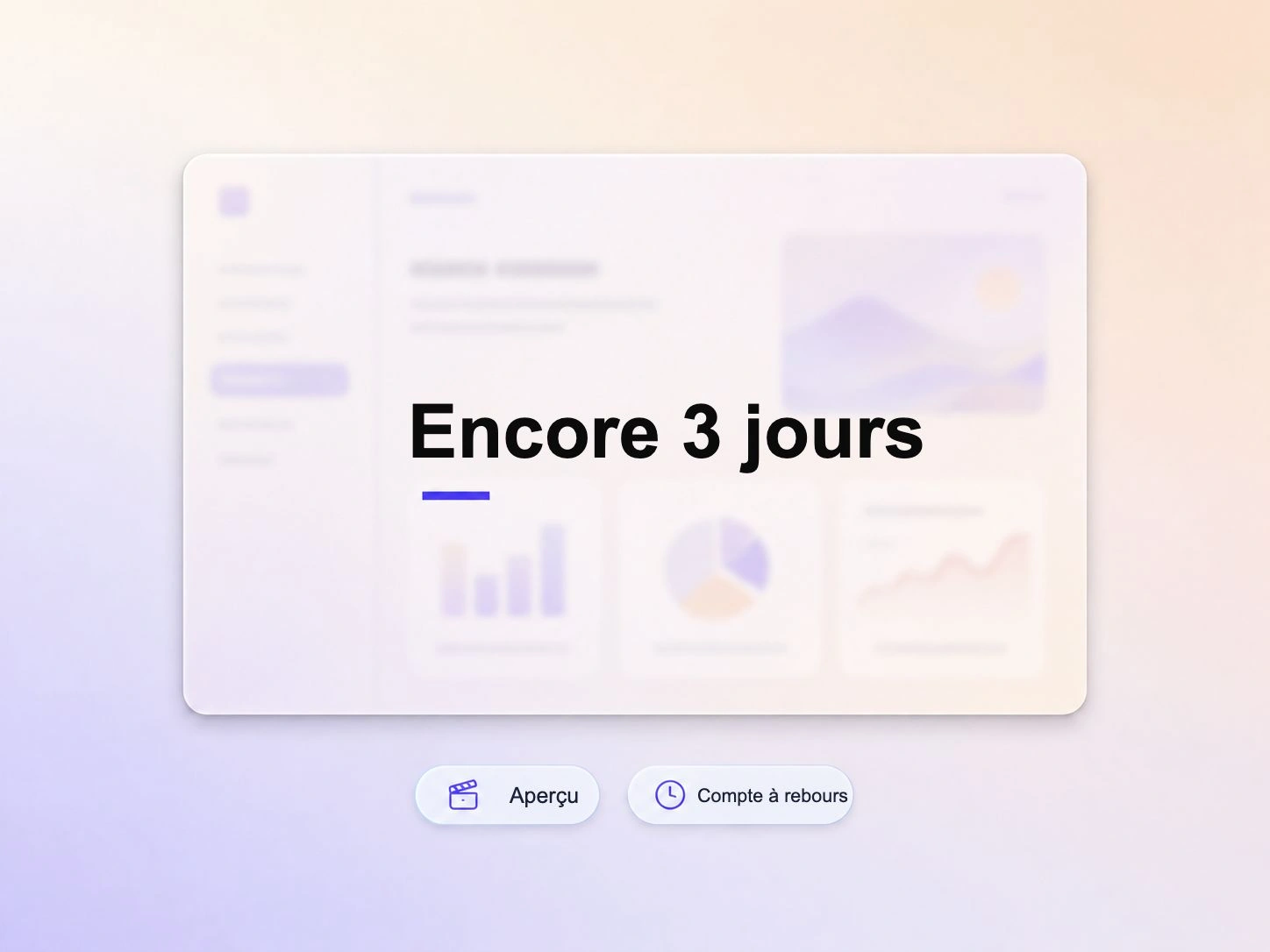 Vidéo de lancement SaaS créant l'attente grâce à un compte à rebours