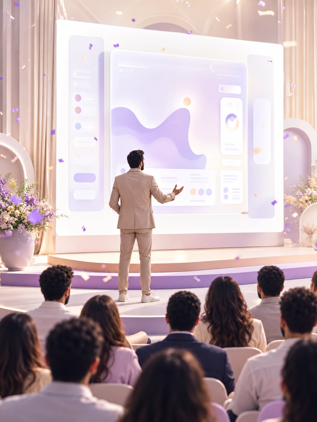 فيديو إطلاق برنامج كخدمة (SaaS) مُنشأ باستخدام Pexo AI