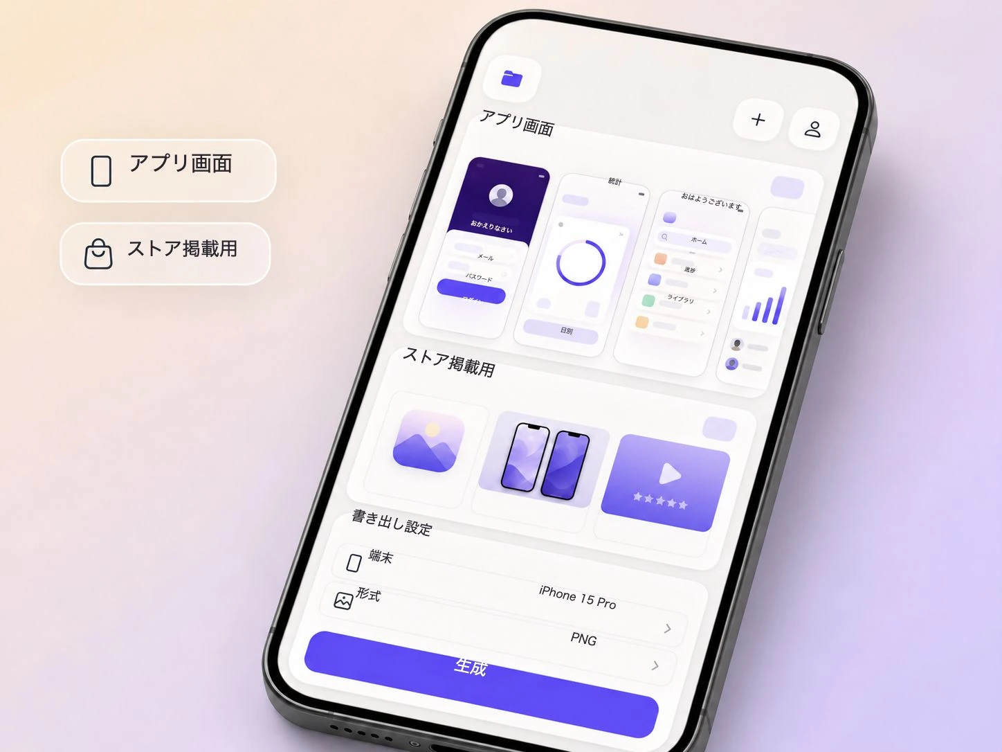 Pexoで実際のアプリ画面をAIアプリローンチ動画に変換