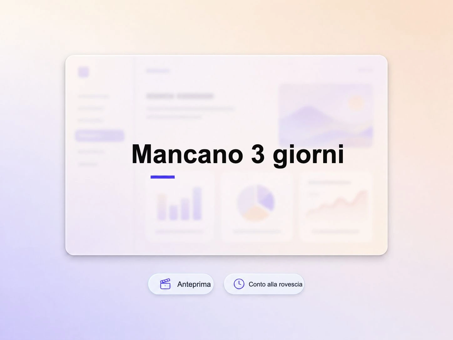 Un teaser video per il lancio di un'app mobile che crea attesa con un conto alla rovescia