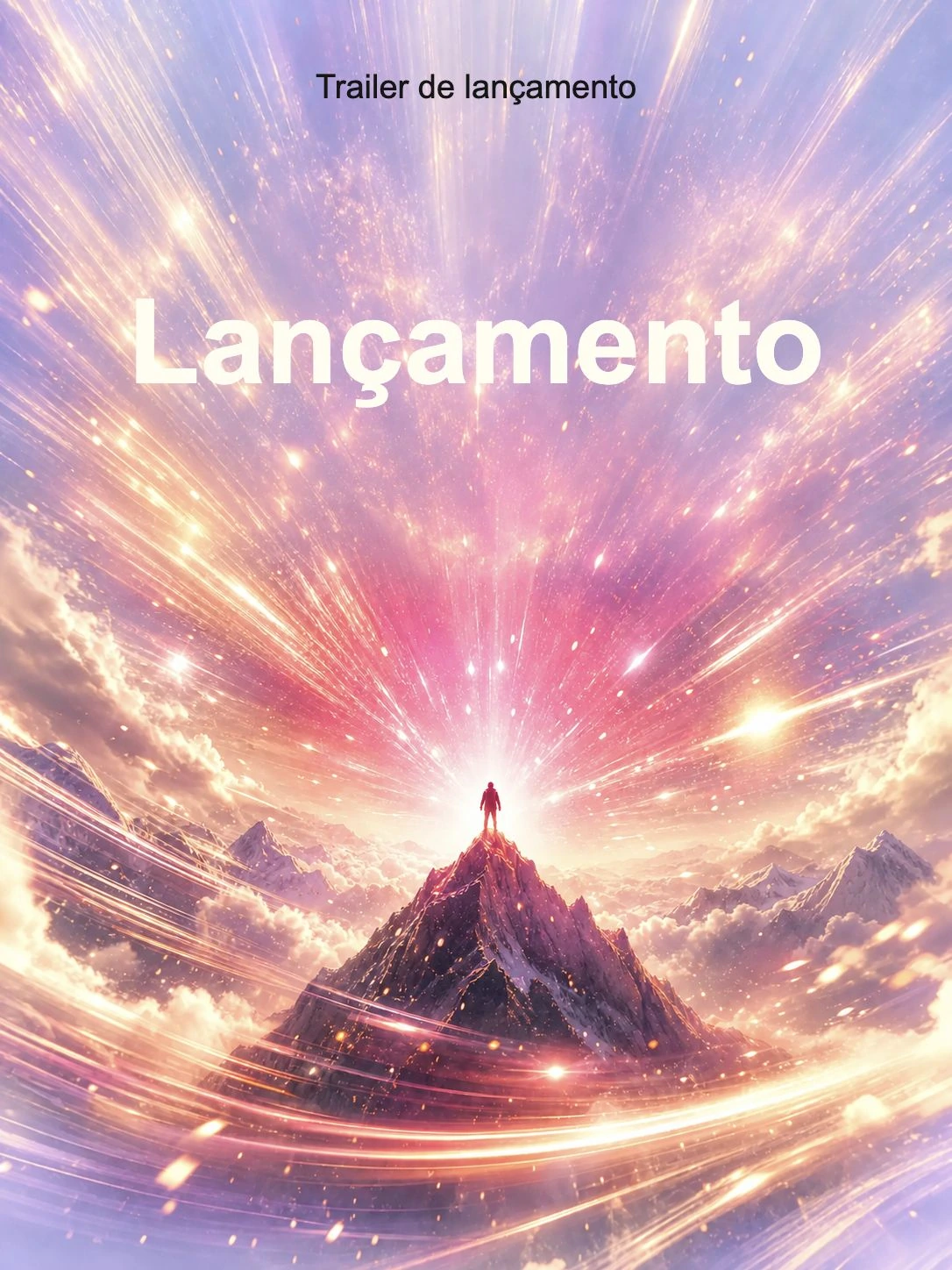 Trailer de lançamento criado com a IA do Pexo exibido em um celular