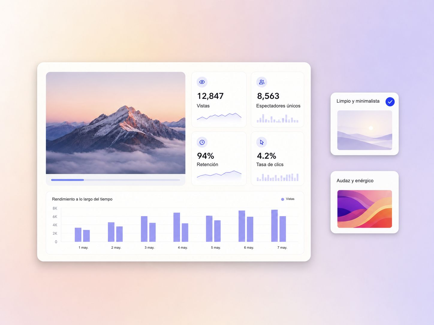 Control del estilo visual para videos explicativos de SaaS con Pexo