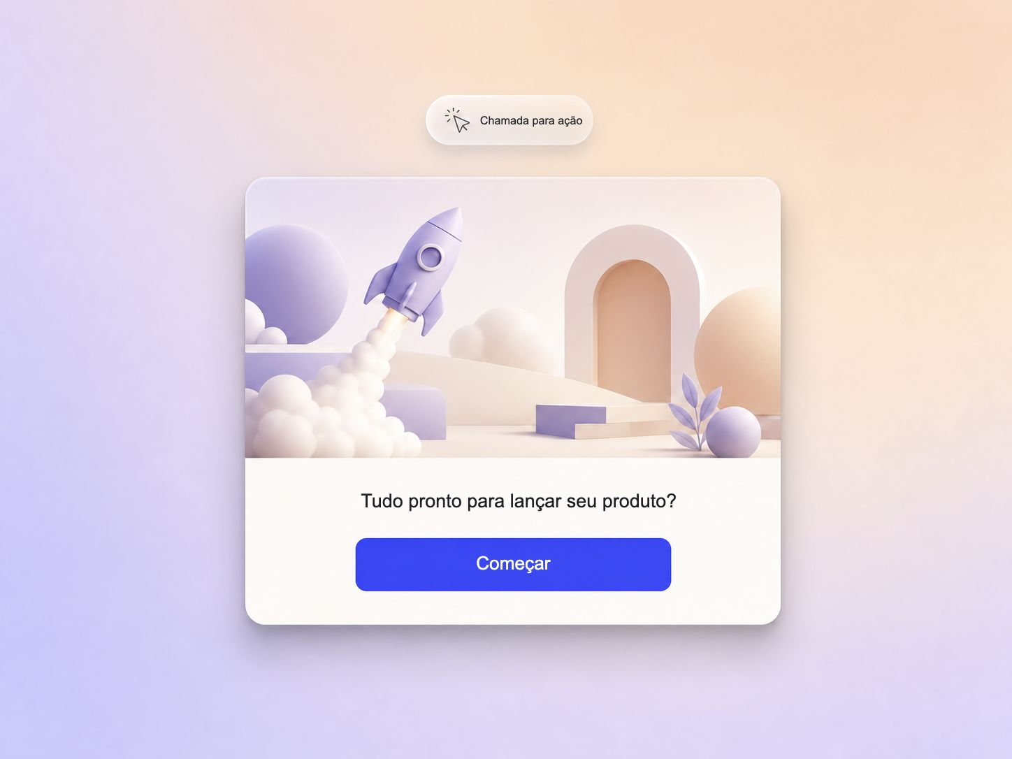 Um vídeo de lançamento de site que termina com uma chamada à ação clara para inscrição