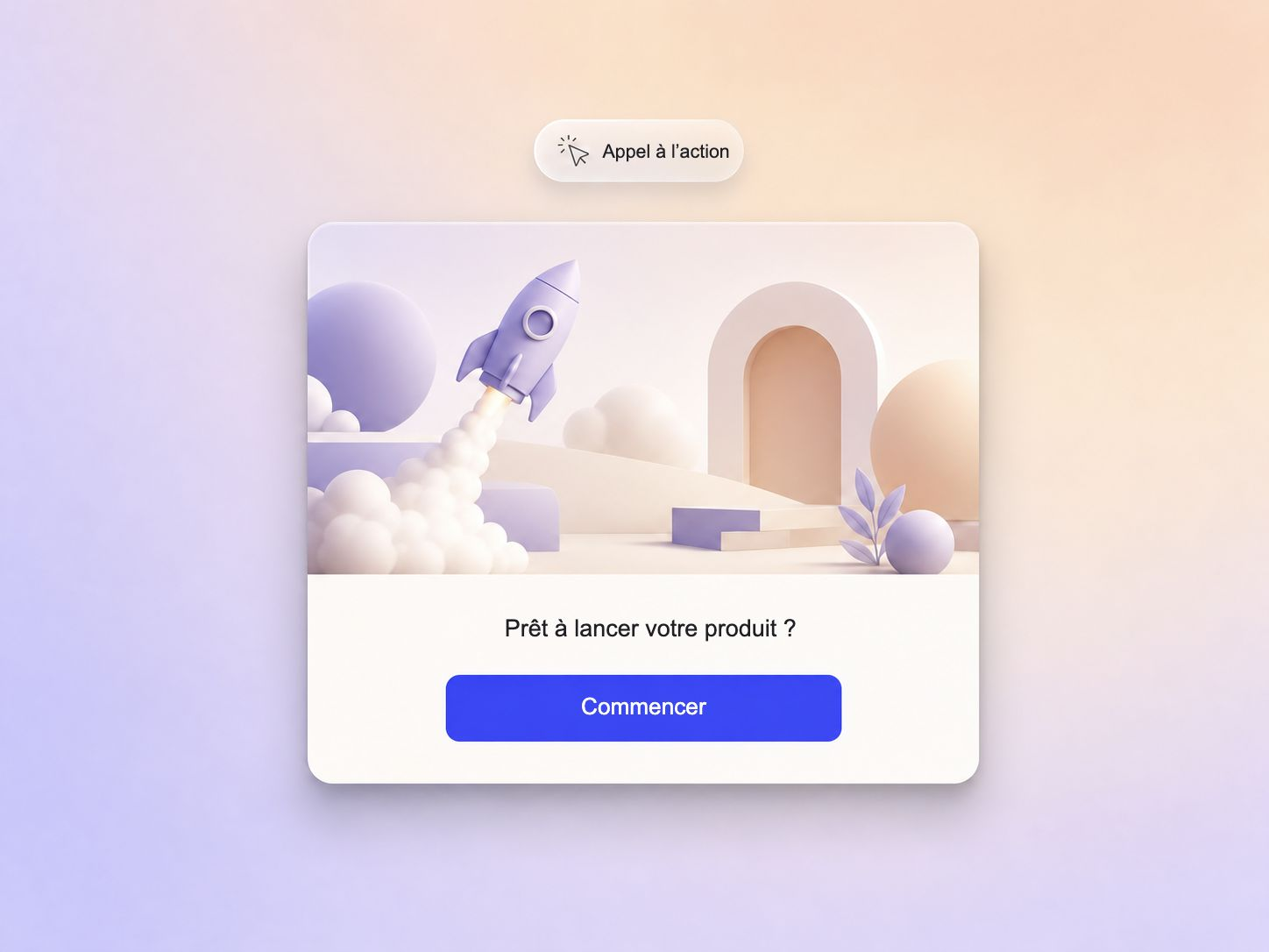 Vidéo de lancement de site web : appel à l'action clair pour s'inscrire