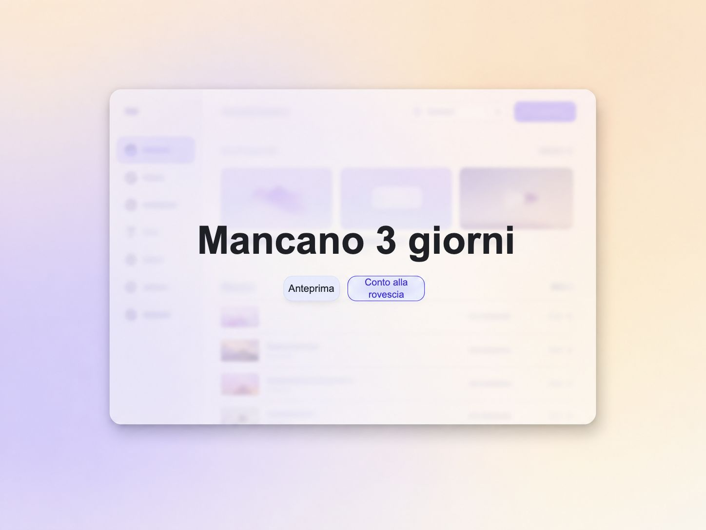 Un video di lancio del sito web che crea attesa con un conto alla rovescia