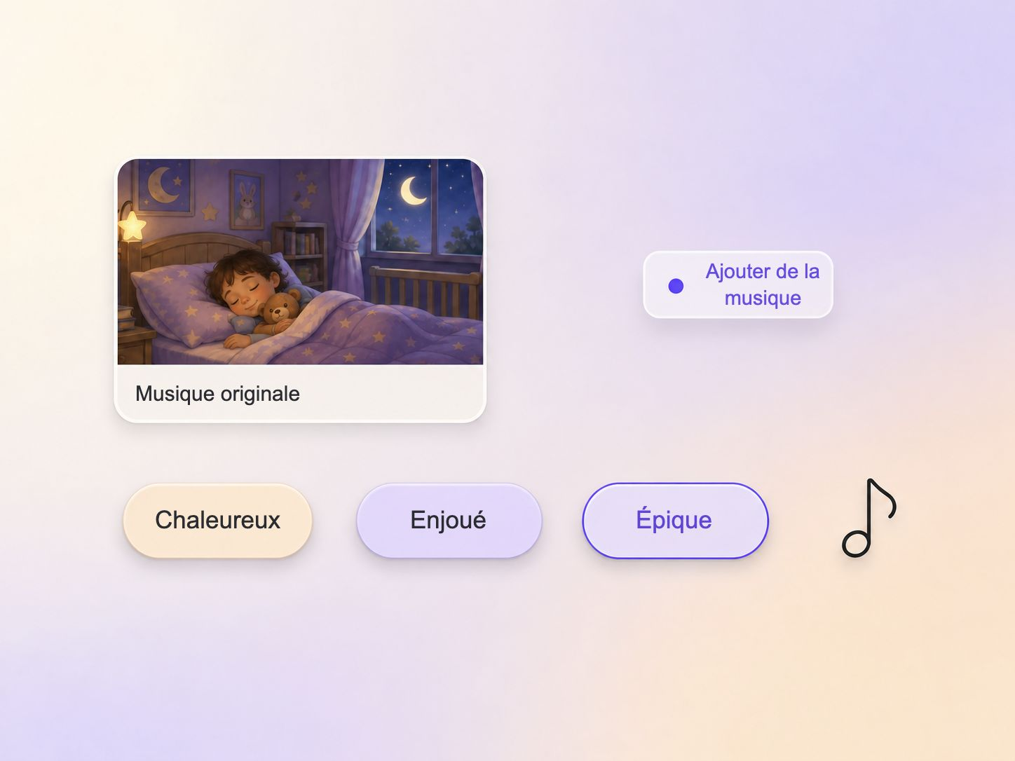 Pexo compose une musique originale pour une vidéo d’histoire du soir
