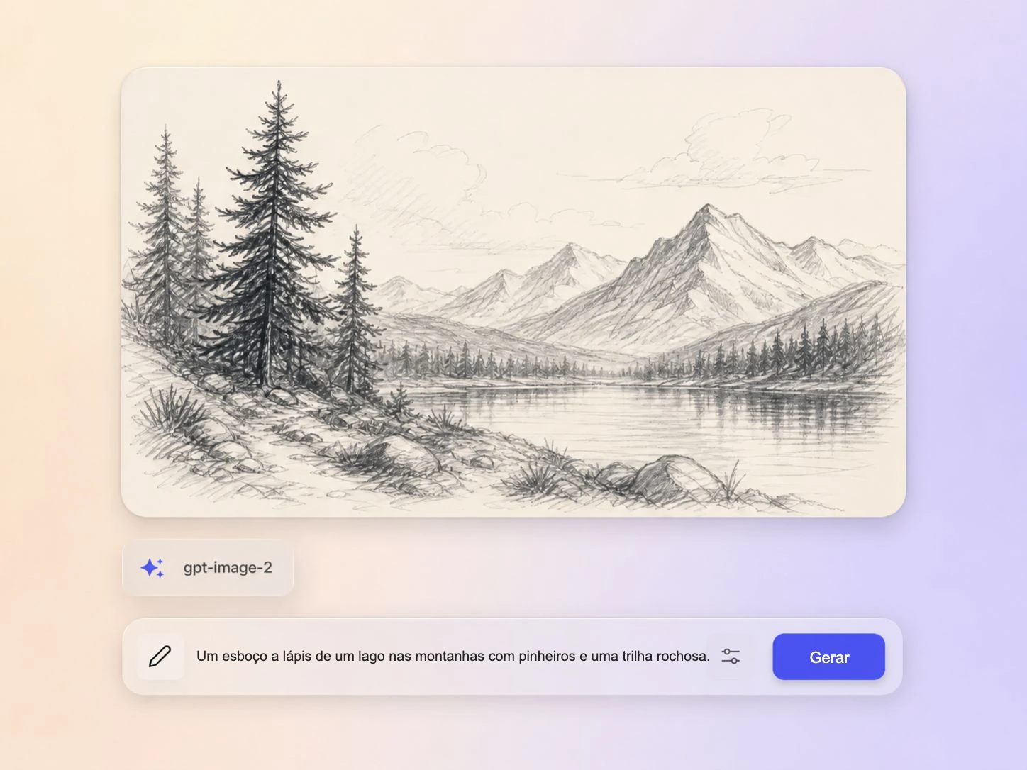 O Pexo gera uma imagem personalizada e a anima em um vídeo de esboço