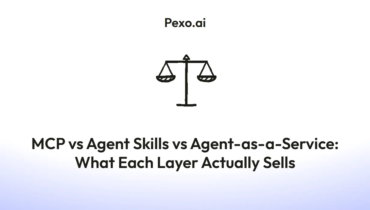 MCP vs Agent Skills vs Agent-as-a-Service: What Each Layer Actually Sells