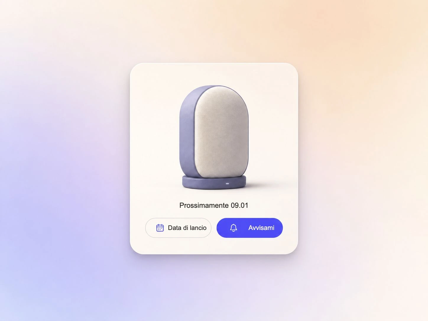 Un video teaser che si conclude con una data di lancio e un invito all'iscrizione