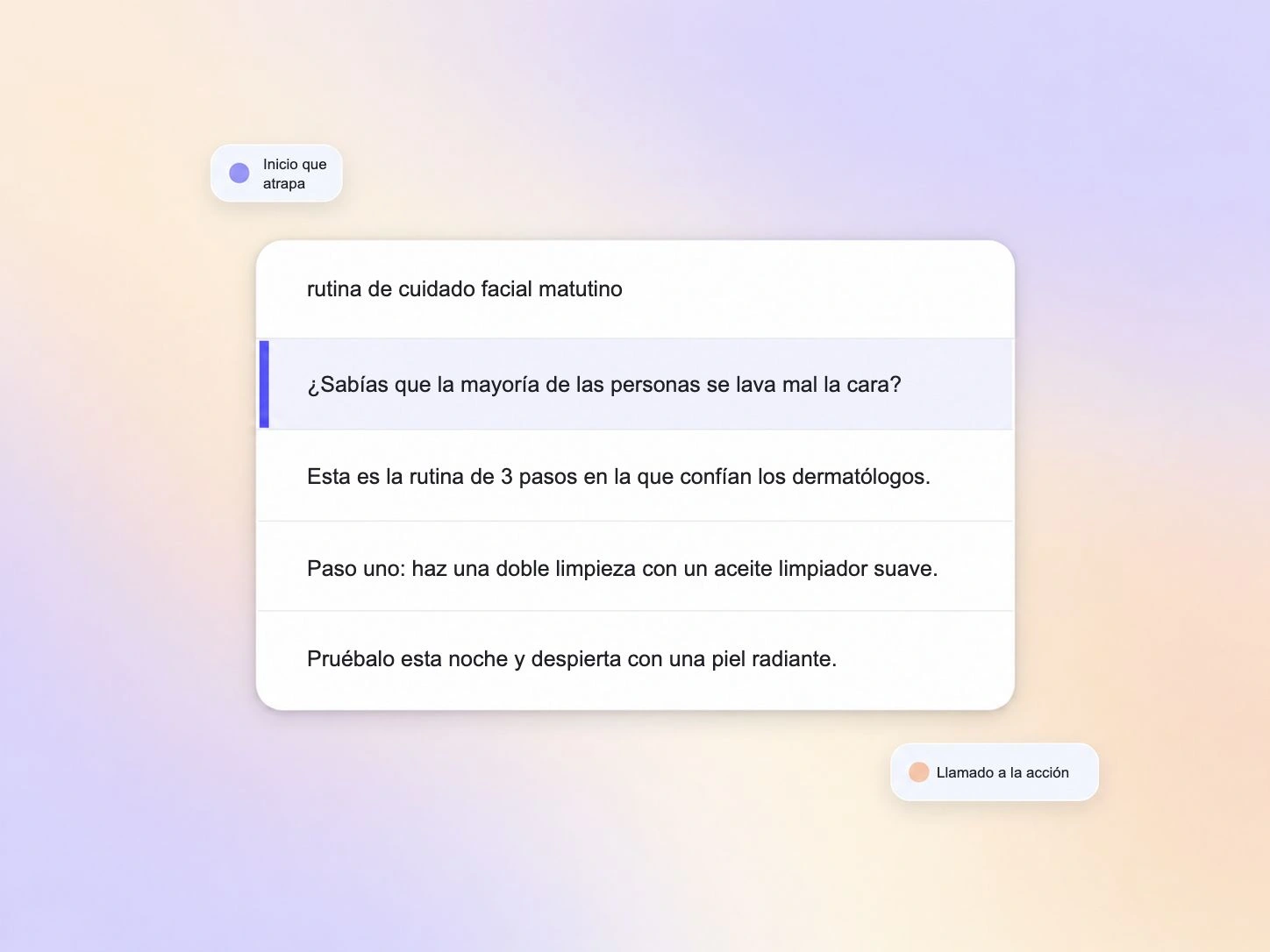 Generador de videos de TikTok: escribe primero el gancho del guion