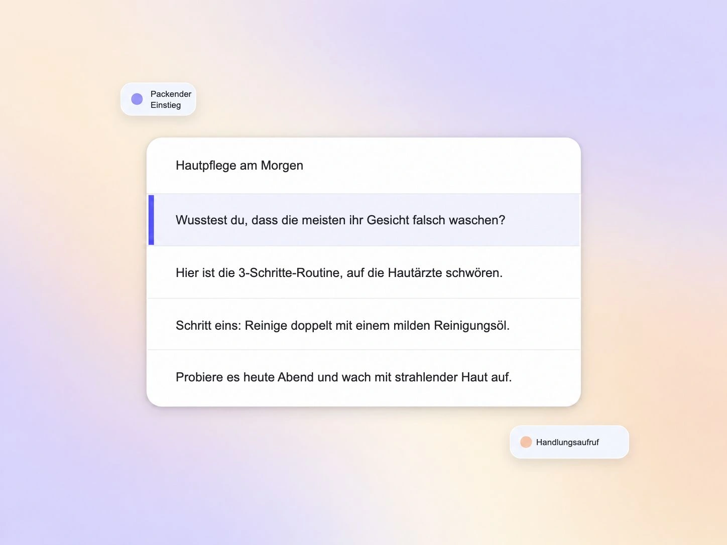 TikTok-Videogenerator, der ein Skript mit packendem Einstieg schreibt