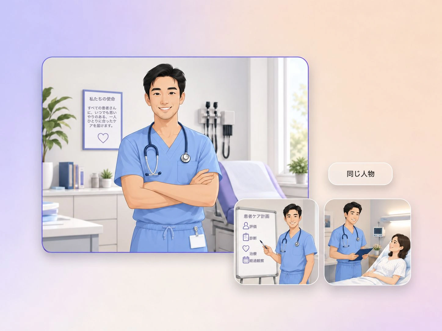 Pexoによる医療解説ビデオ向けマルチシーン連続性