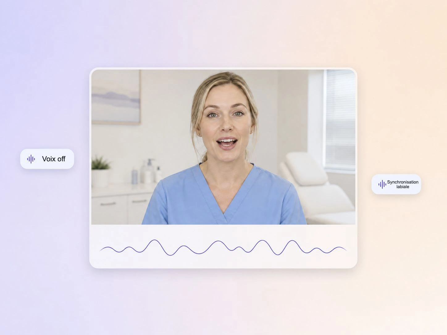 Production de voix et de synchronisation labiale pour le secteur de la santé par Pexo