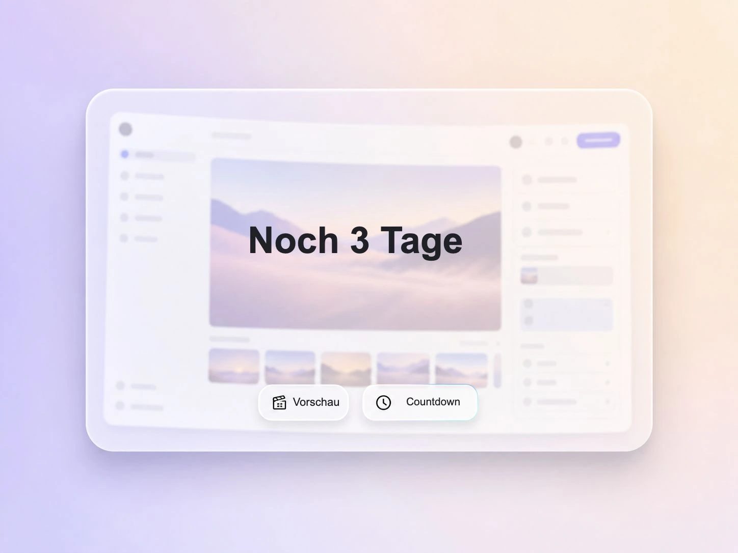 Ein Produktlaunch-Video, das mit einem Countdown-Teaser Vorfreude weckt