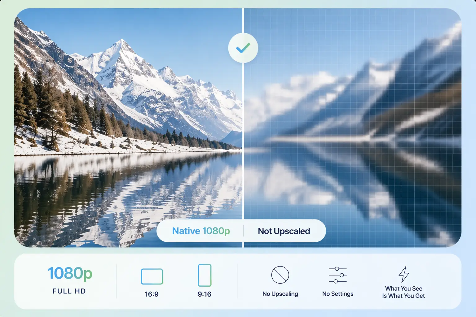 Native 1080p Resolution: Not Upscaled, Not a Separate Step — AI video by Pexo