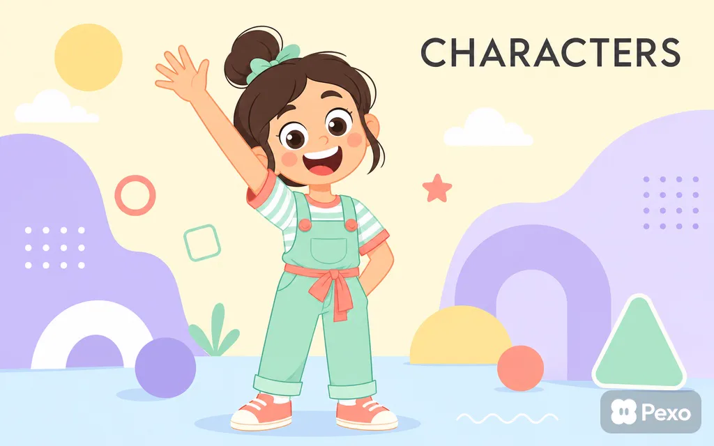 animated character launch video example