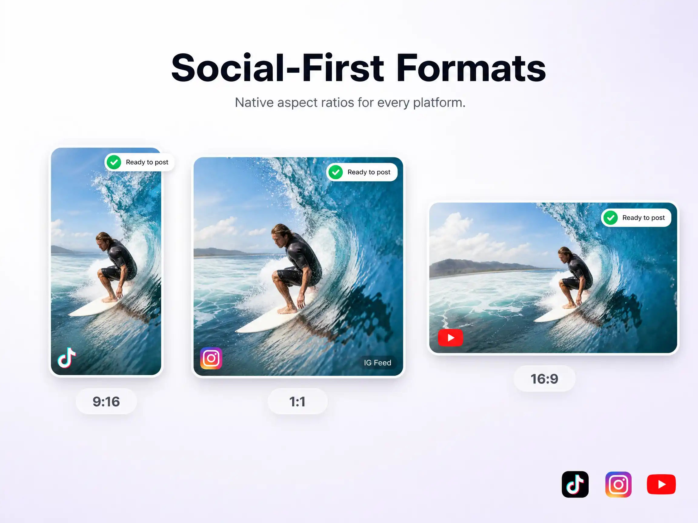 Social-First Formats — AI video by Pexo