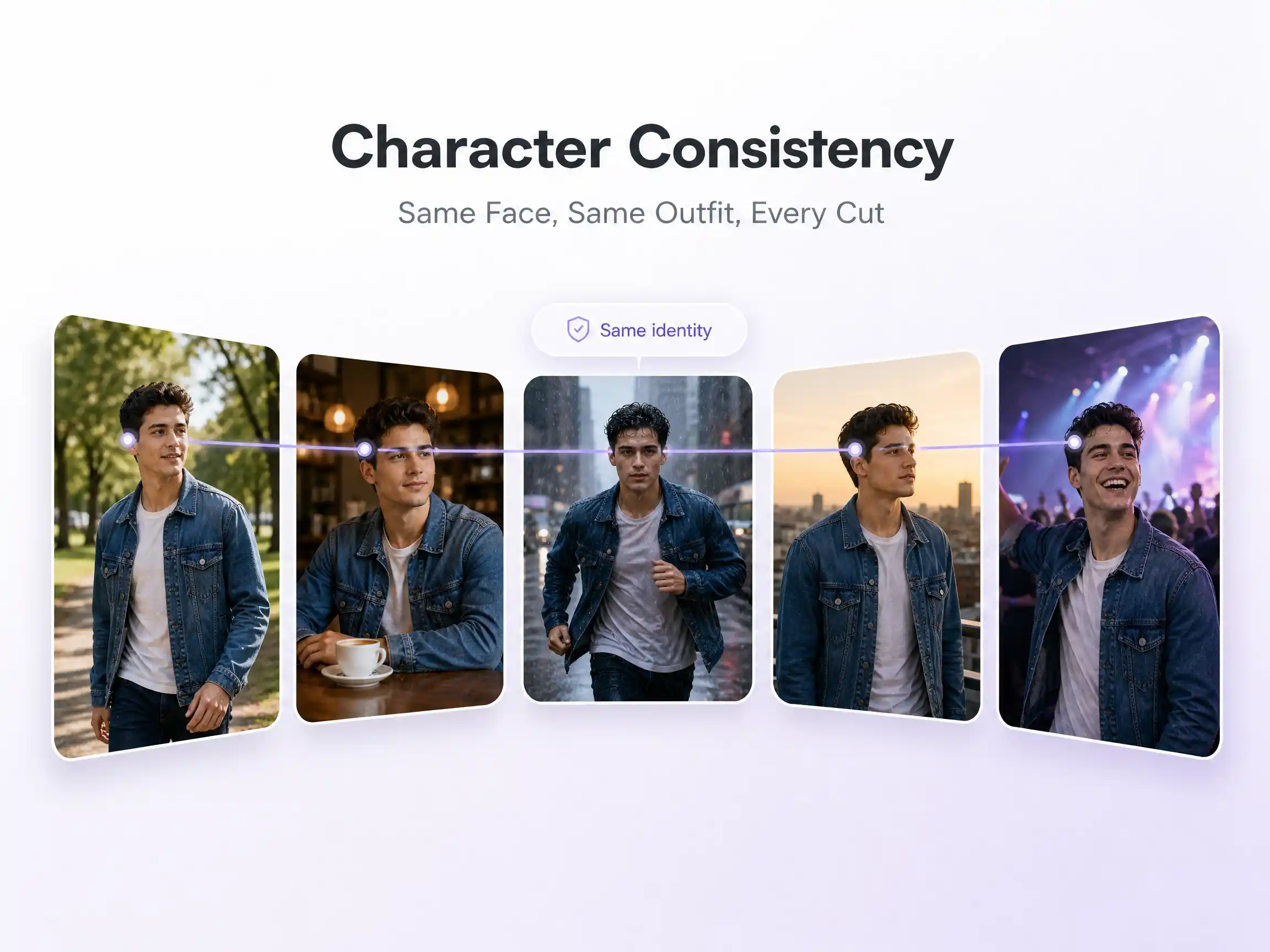 Character Consistency — AI video by Pexo