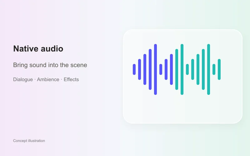 Native audio generation