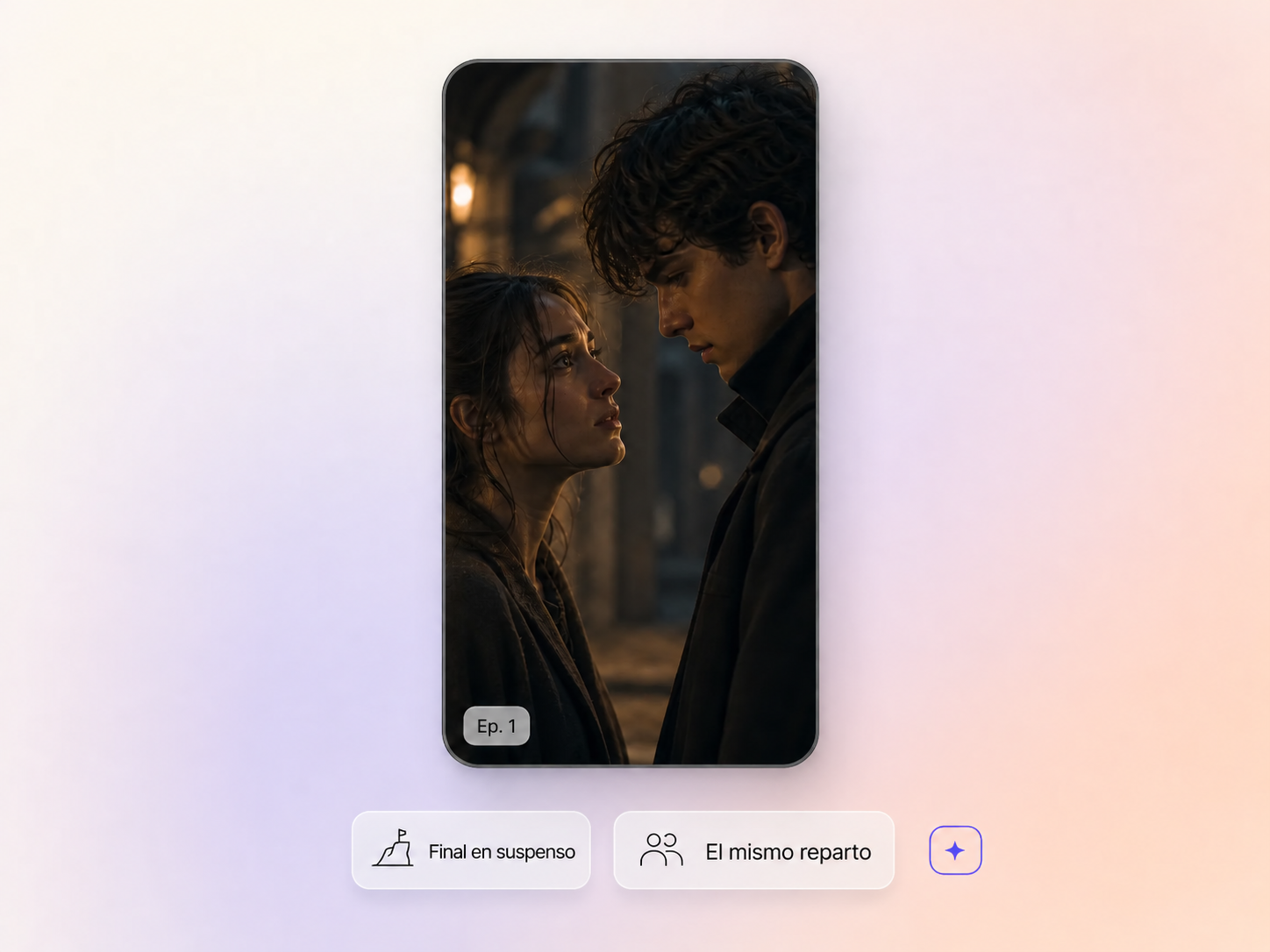 Pexo monta un episodio vertical de una serie corta a partir de un guion