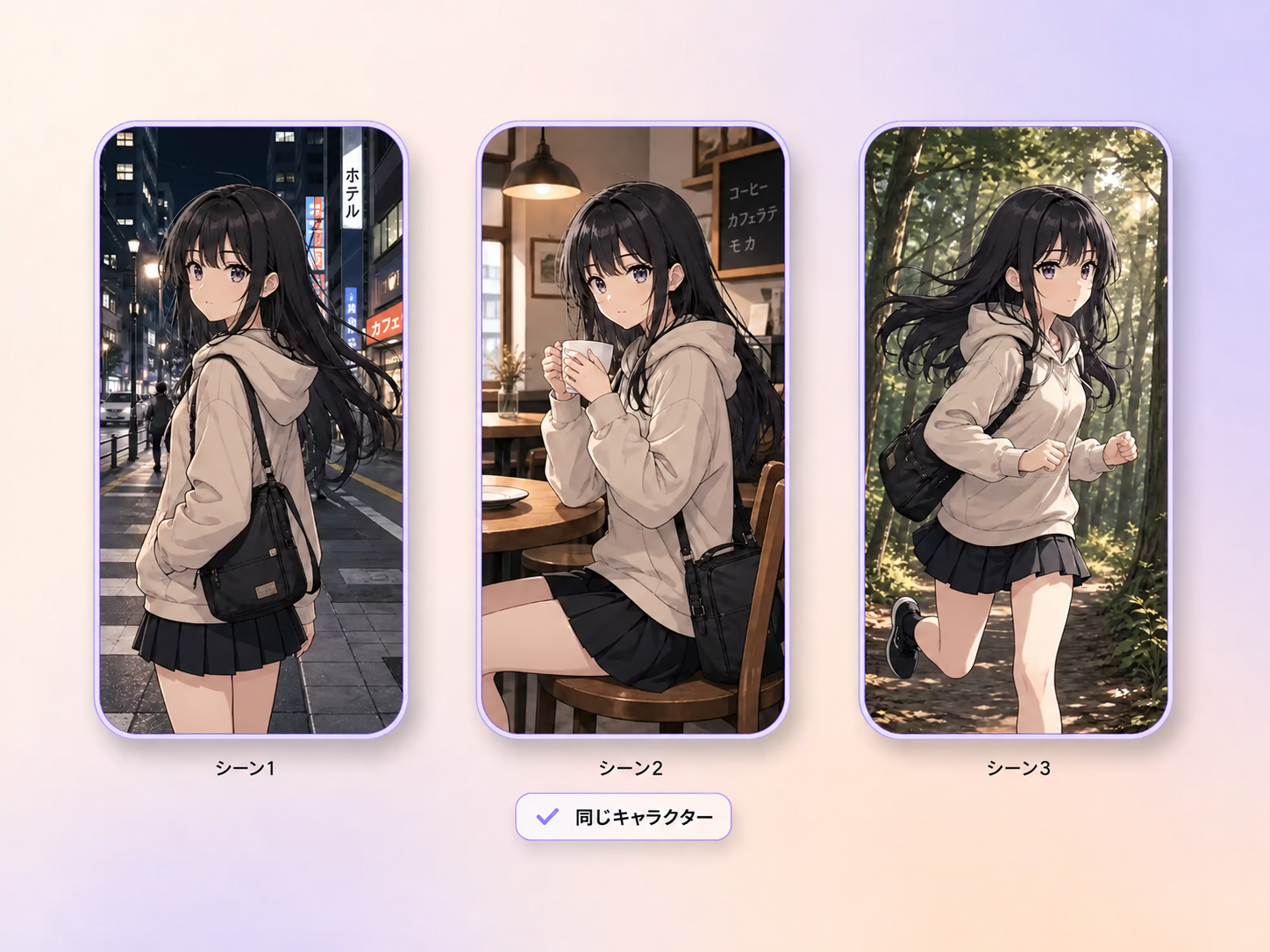 Hyperframeでマンガ動画の各カットに登場する製品の見た目を統一