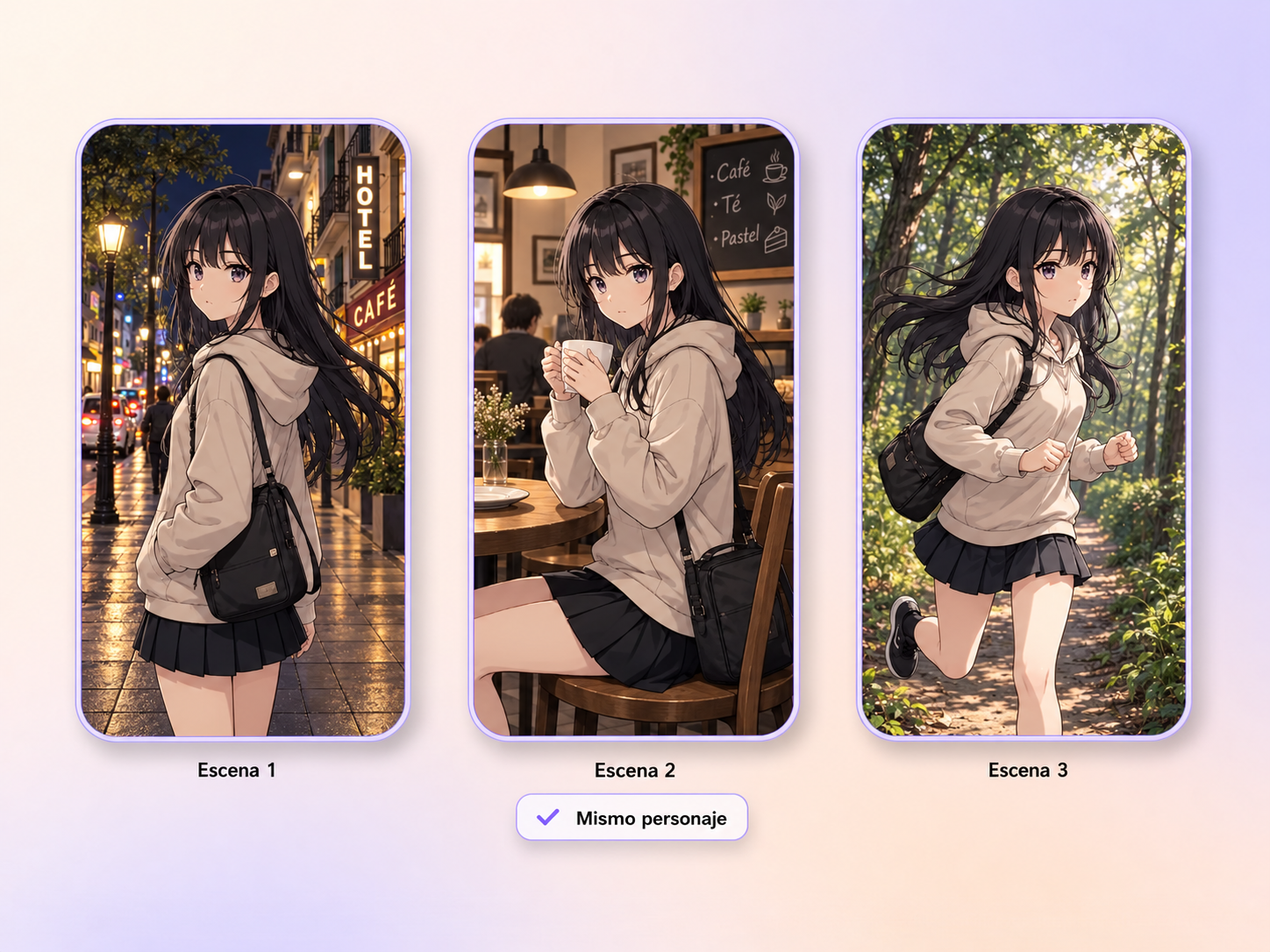 Hyperframe mantiene el aspecto del producto entre las tomas de un video manga