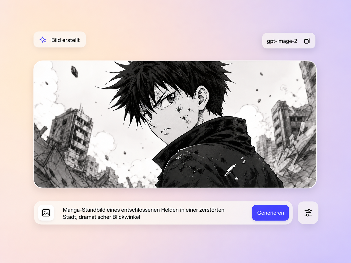 Pexo generiert ein benutzerdefiniertes Bild und animiert es in ein Manga-Video