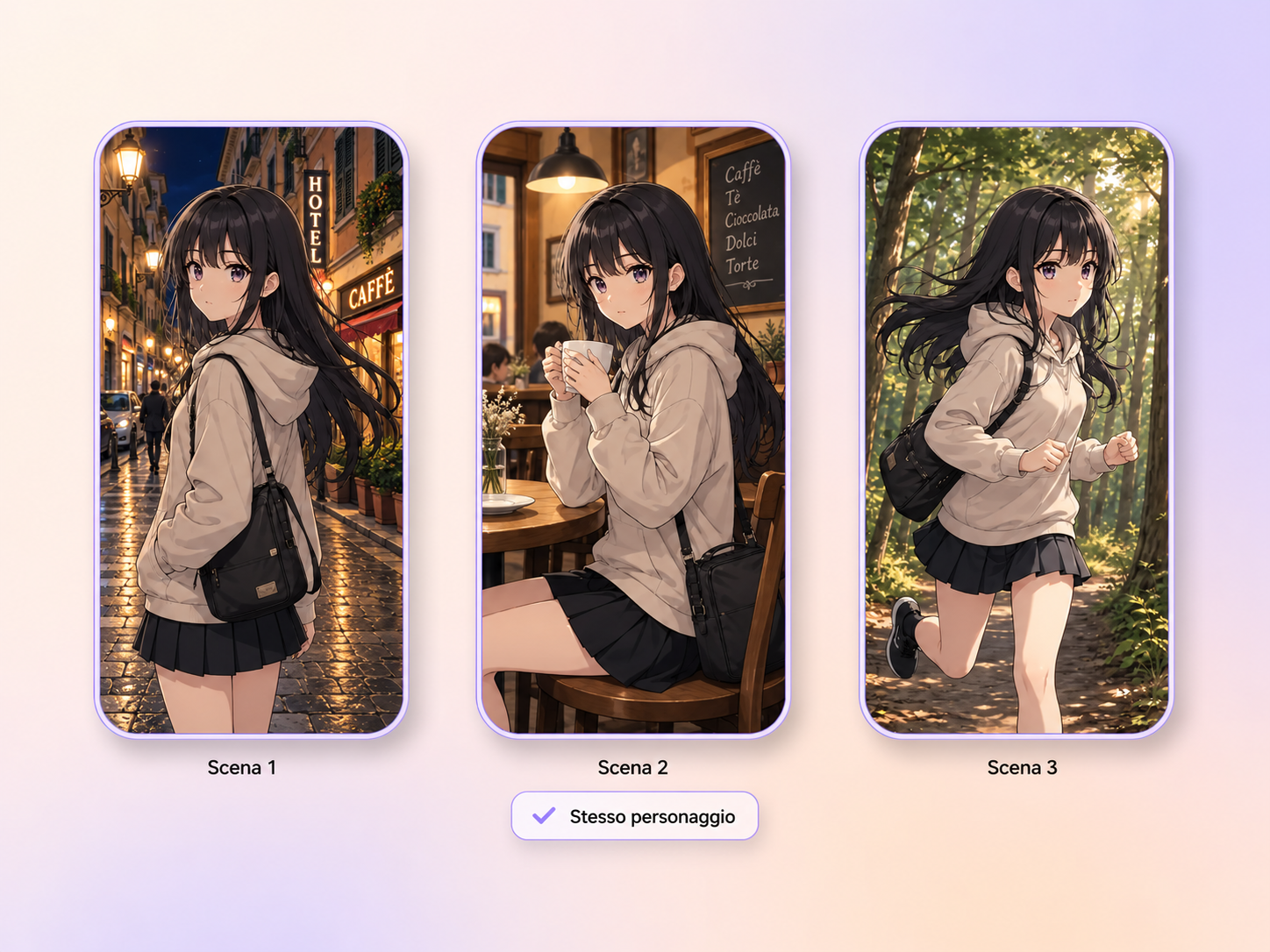 Hyperframe mantiene un prodotto coerente tra le riprese di un video manga