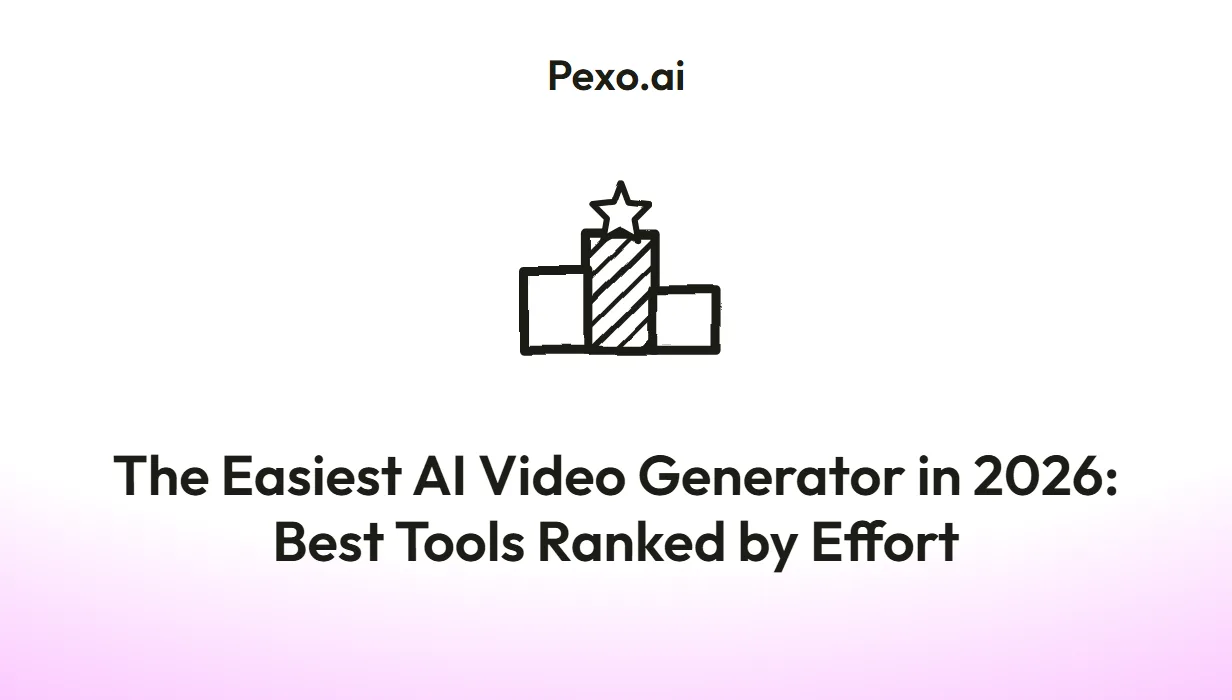 The Easiest AI Video Generator in 2026: Best Tools Ranked by Effort