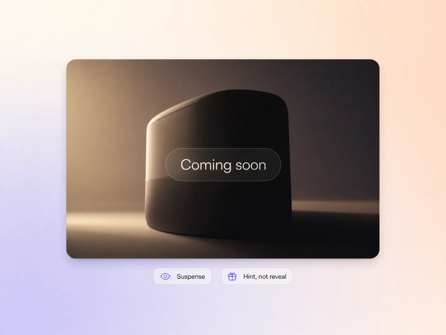 Pexo building suspense in a teaser video