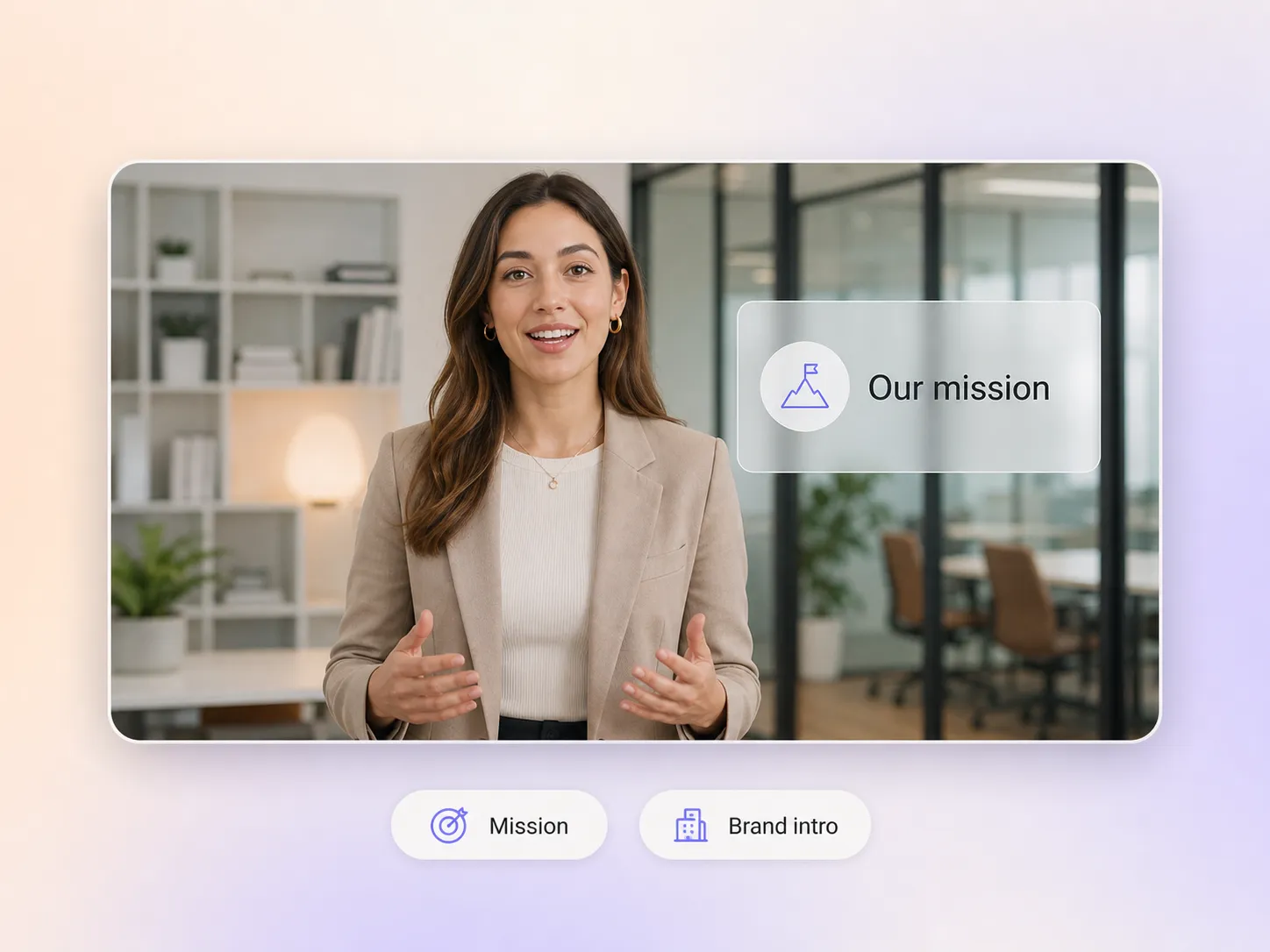 Pexo introducing a company in a business launch video