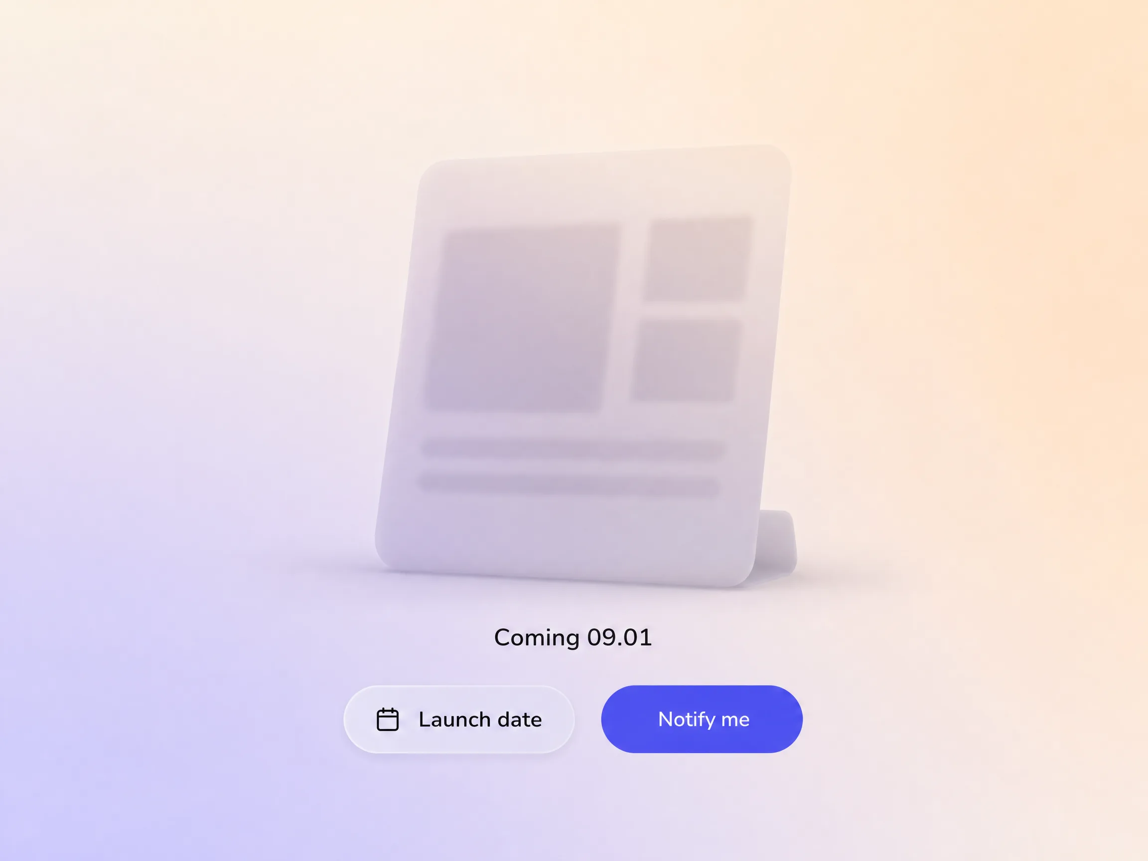 Sneak peek video ending on a launch date card with a notify me button