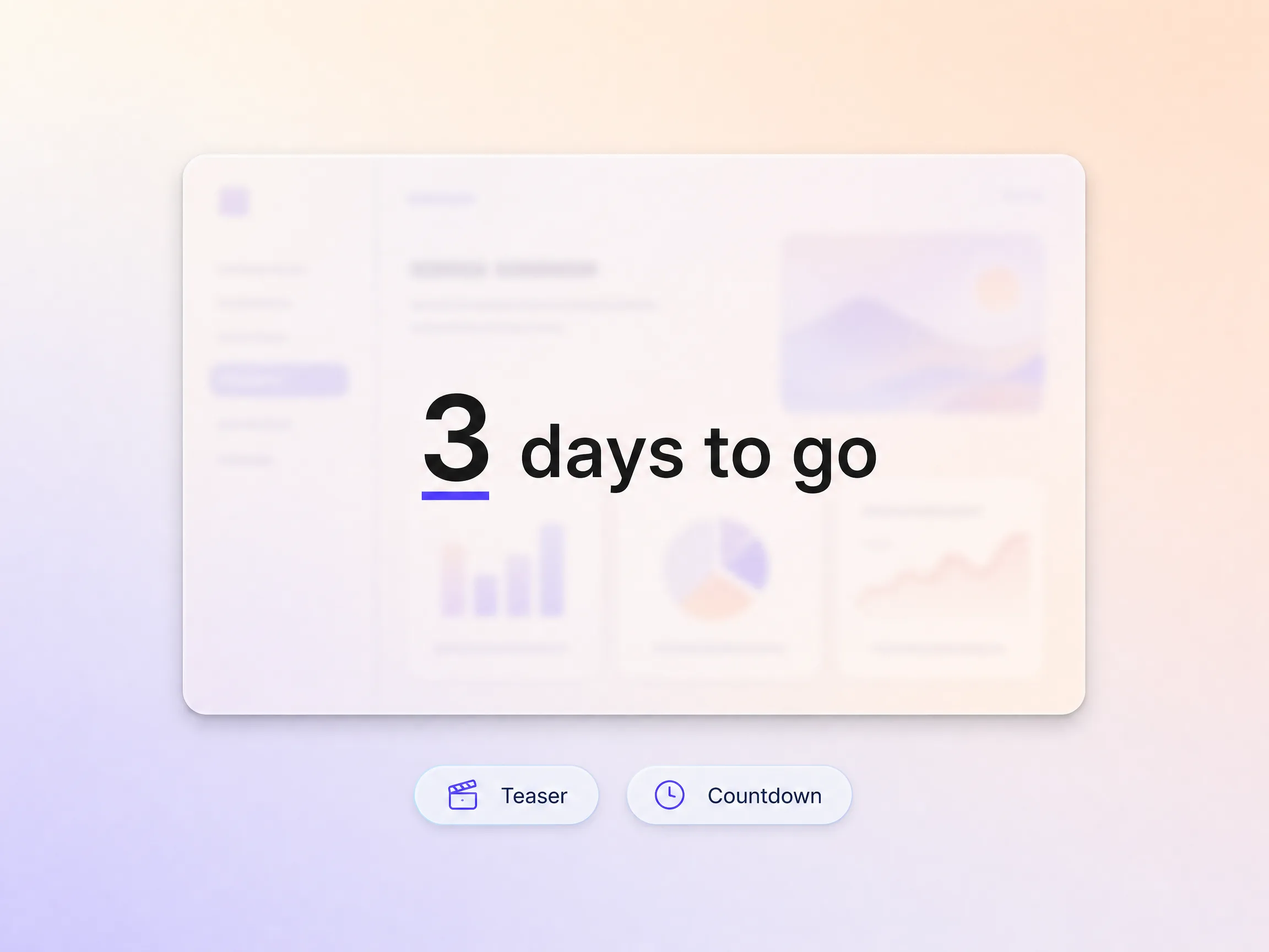 A saas launch video building anticipation with a countdown teaser