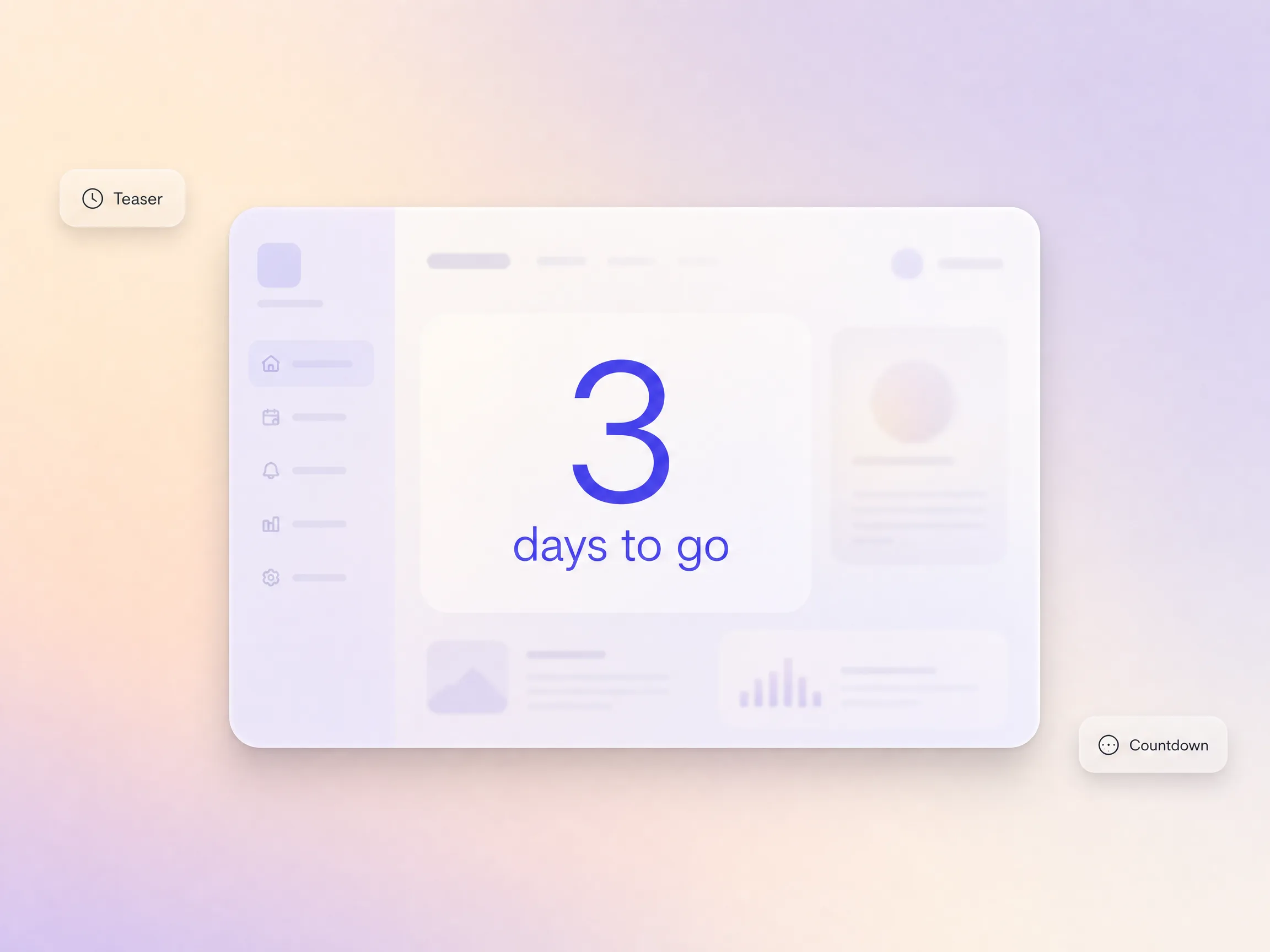 A business launch video building anticipation with a countdown teaser