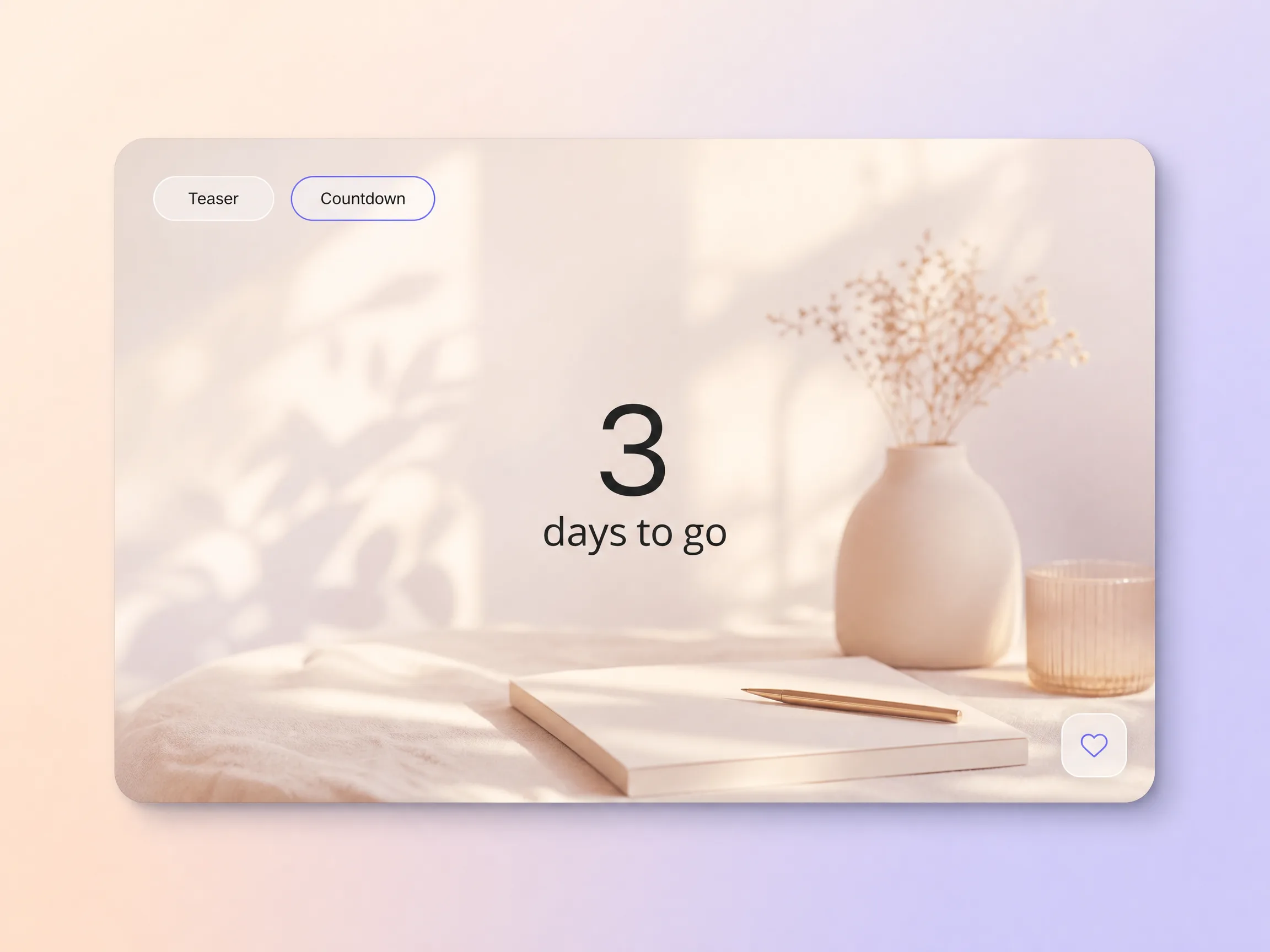 A car launch video building anticipation with a countdown teaser