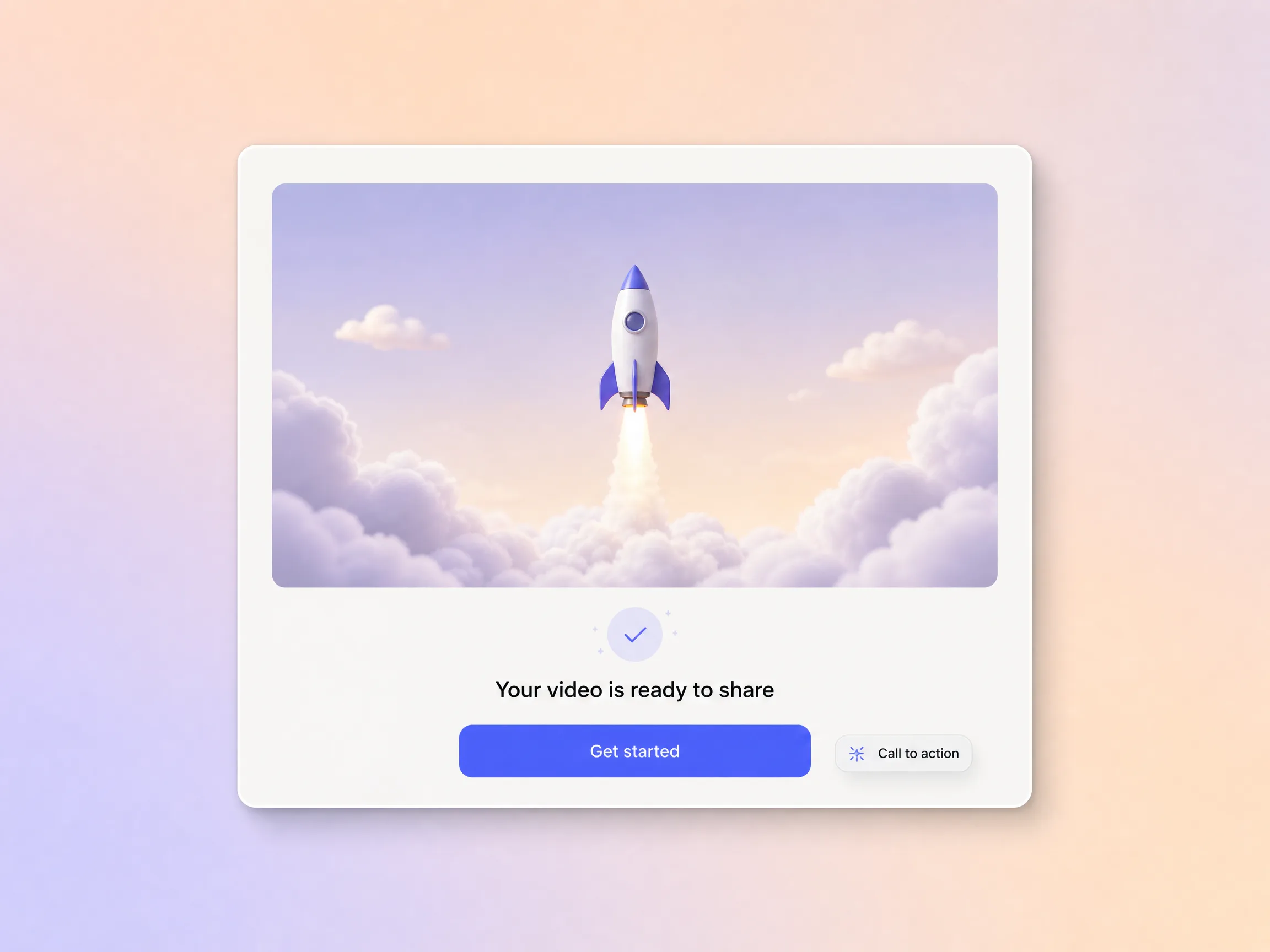 A NFT launch video ending on a clear signup call to action