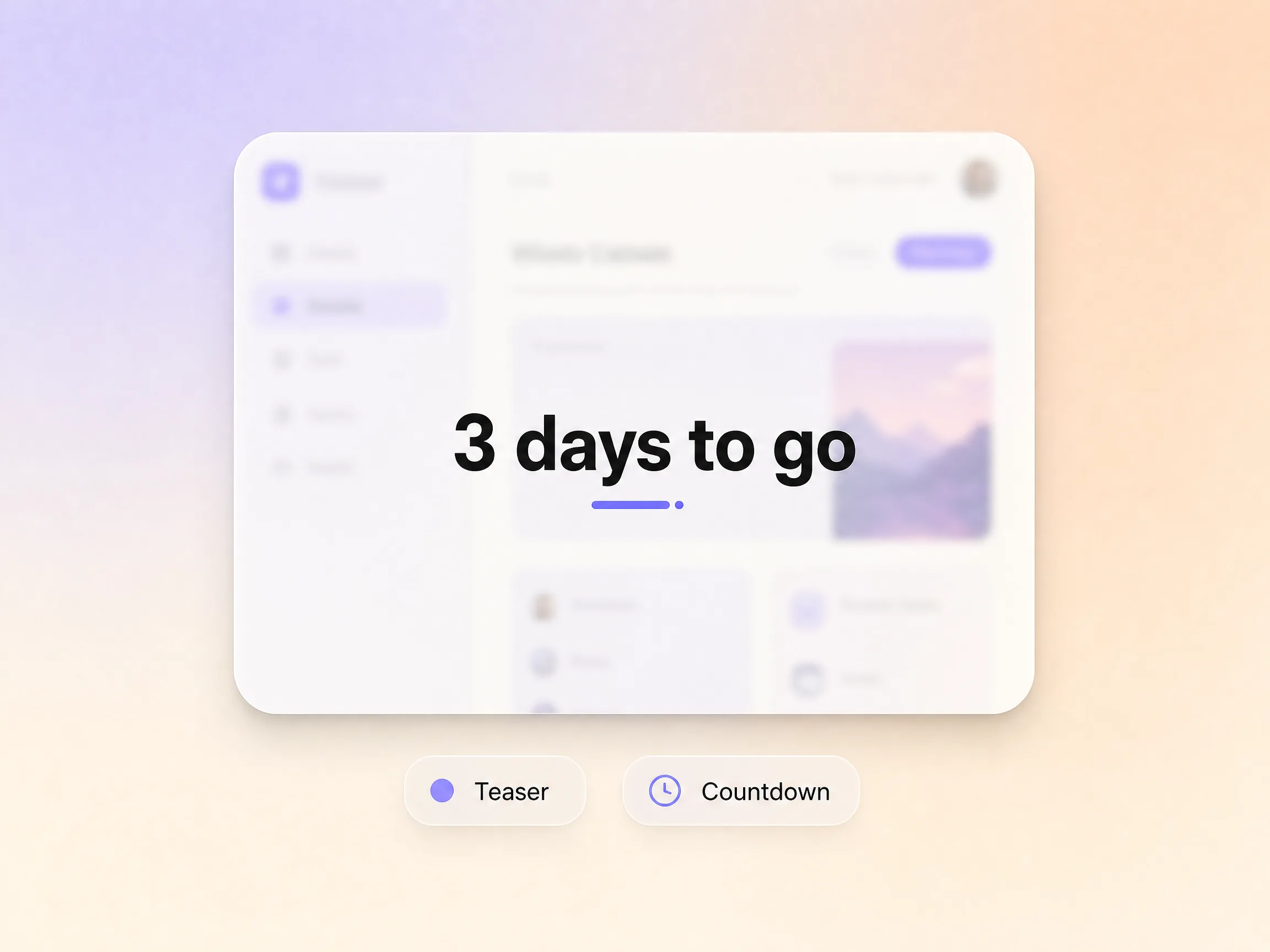 A book launch video building anticipation with a countdown teaser