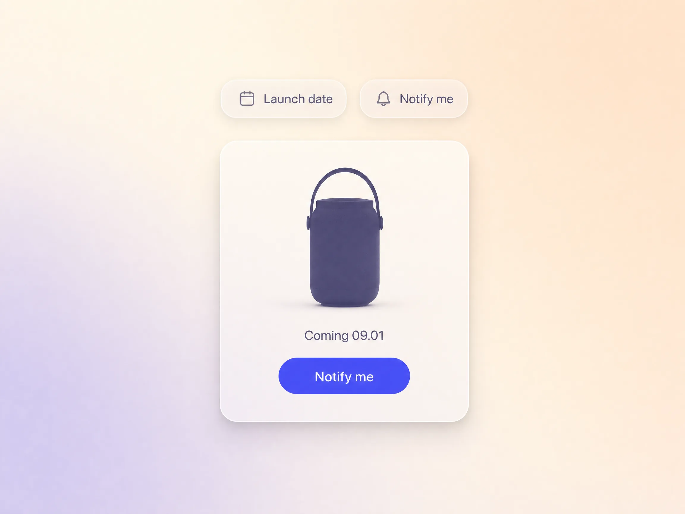 A coming soon video ending on a launch date and a sign-up