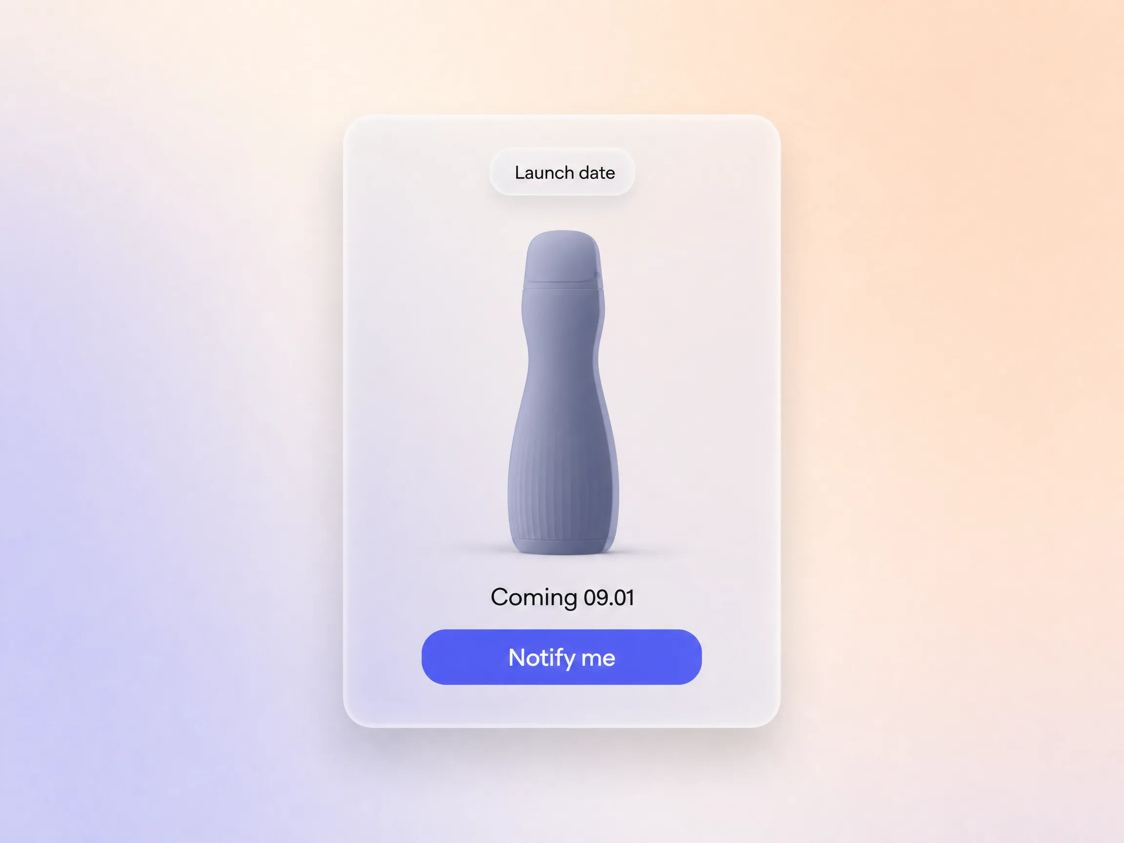 A countdown video ending on a launch date and a sign-up