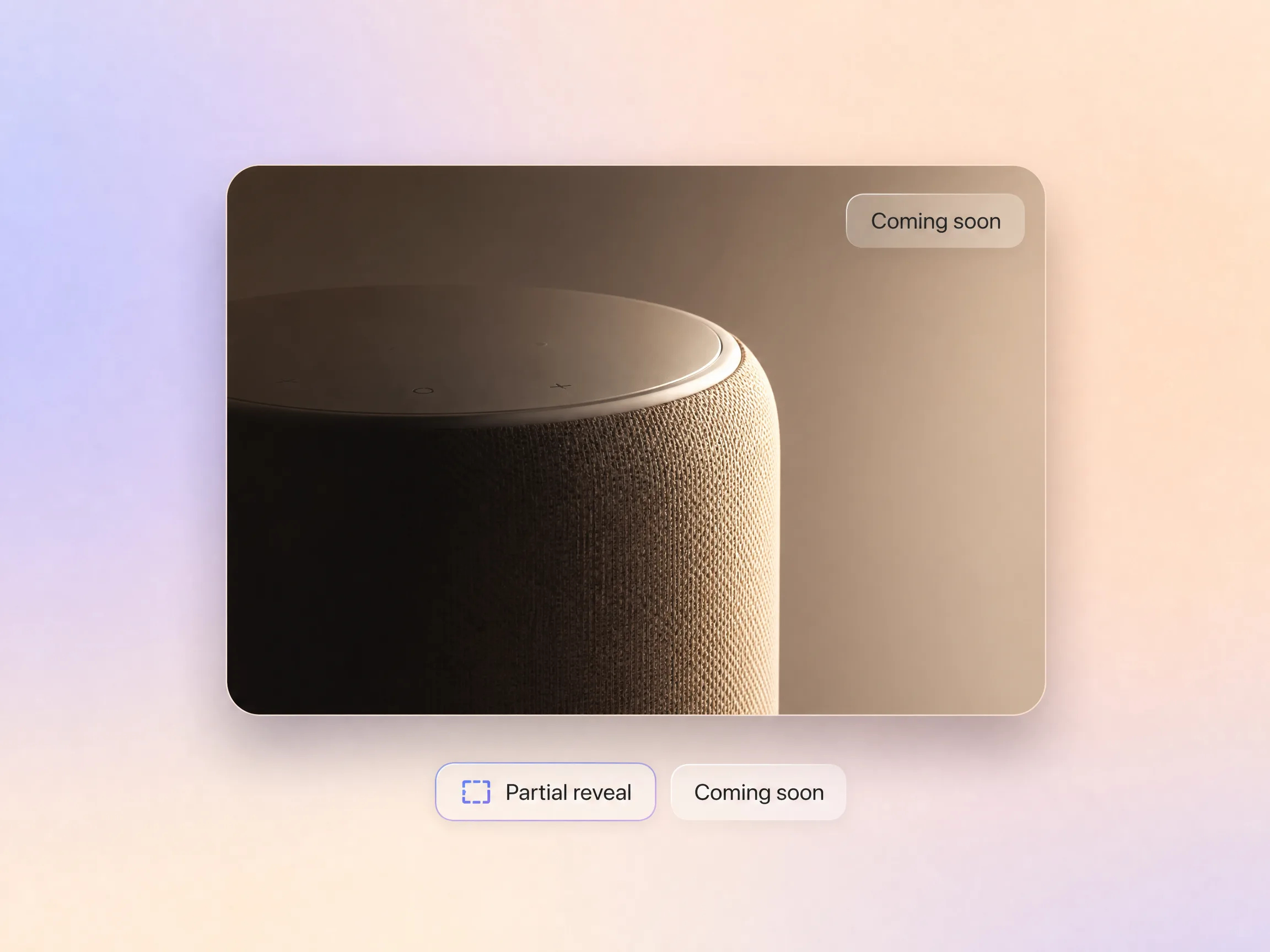 A product reveal video teasing with a dramatic partial reveal