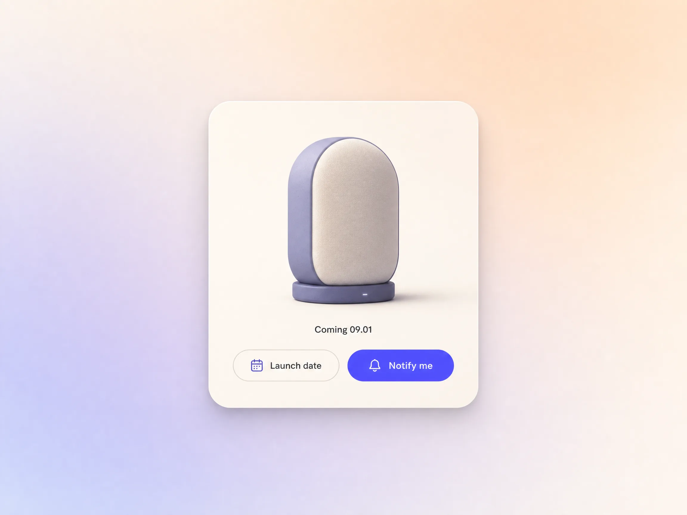 A teaser video ending on a launch date and a sign-up