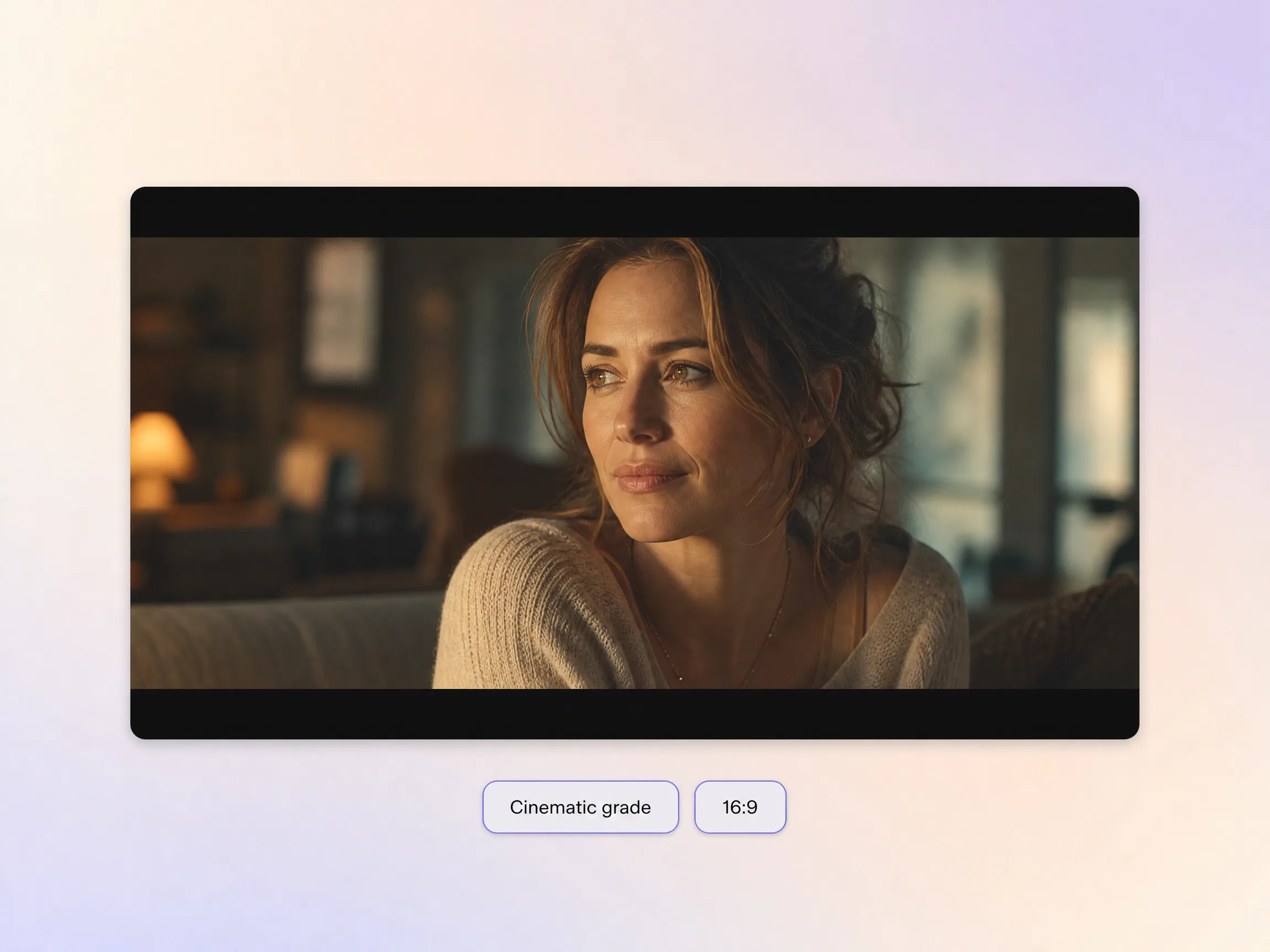 A movie trailer graded with a cinematic film look