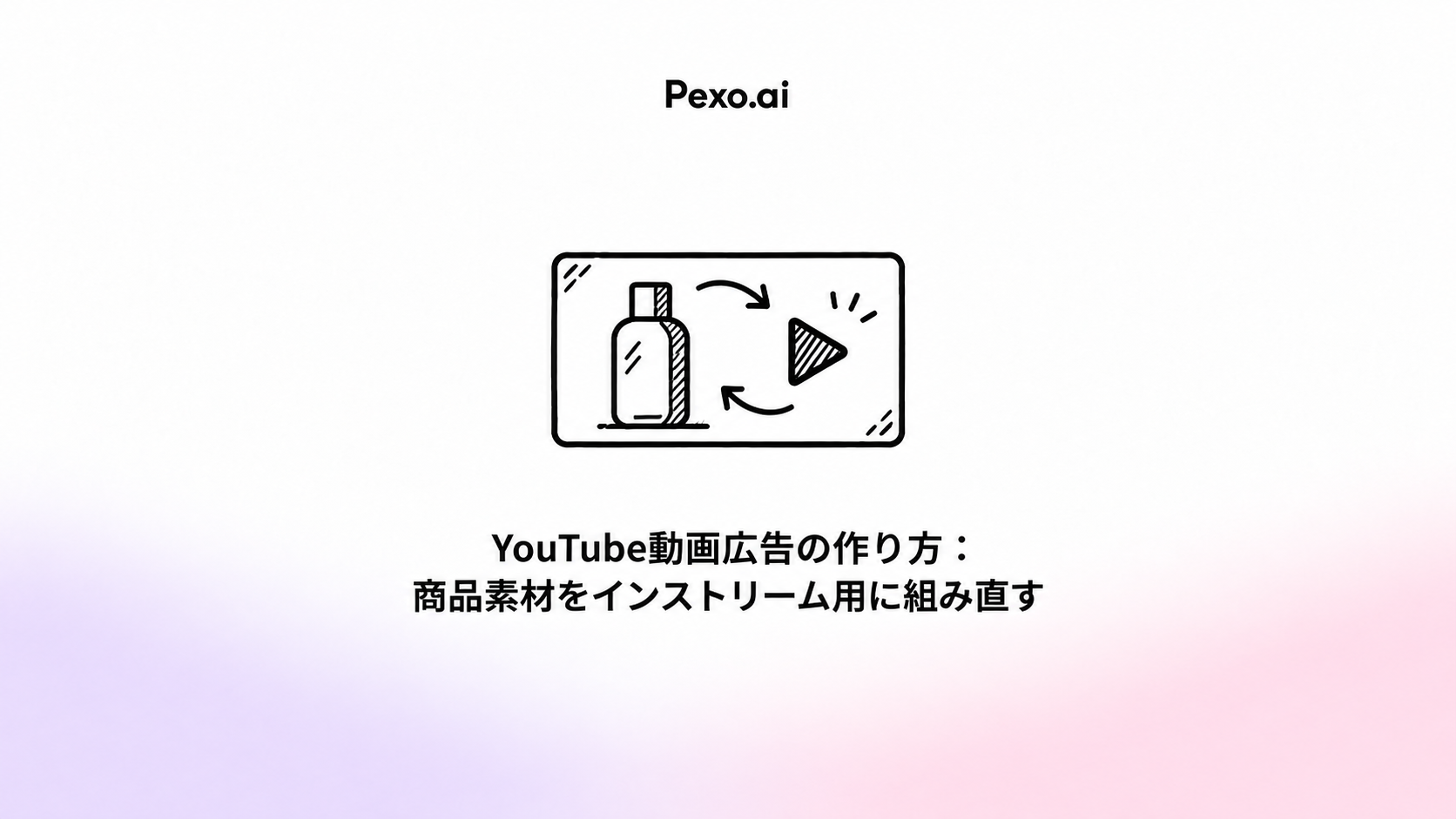 YouTube動画広告の作り方:商品素材をインストリーム用に組み直す