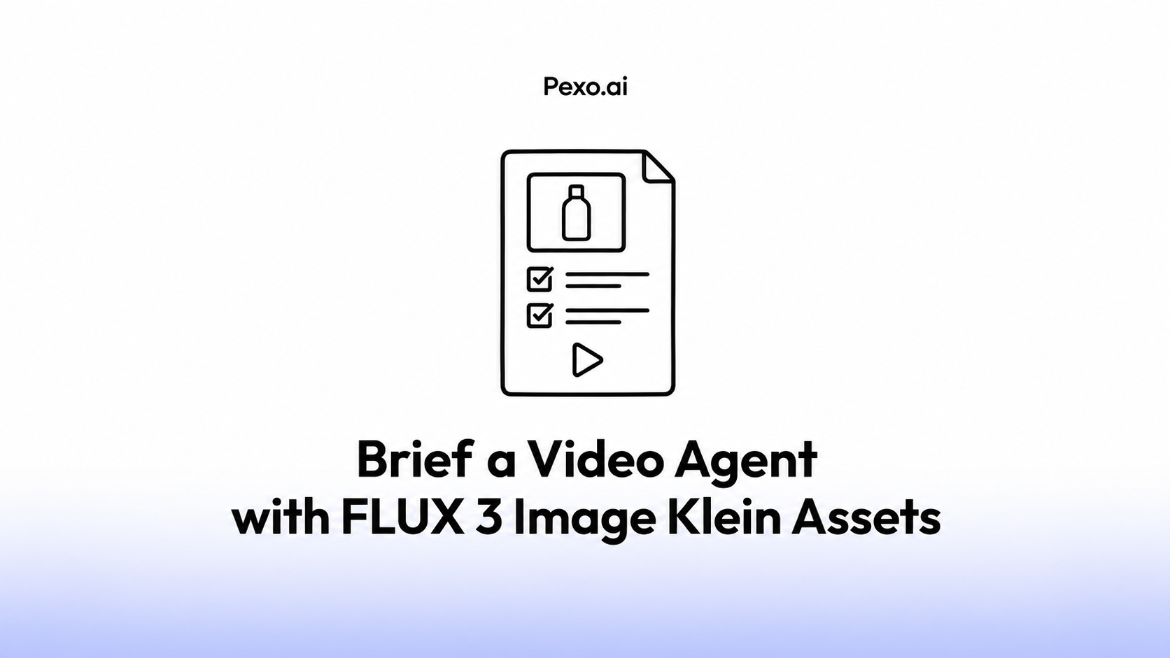 Brief a Video Agent with FLUX 3 Image Klein Assets