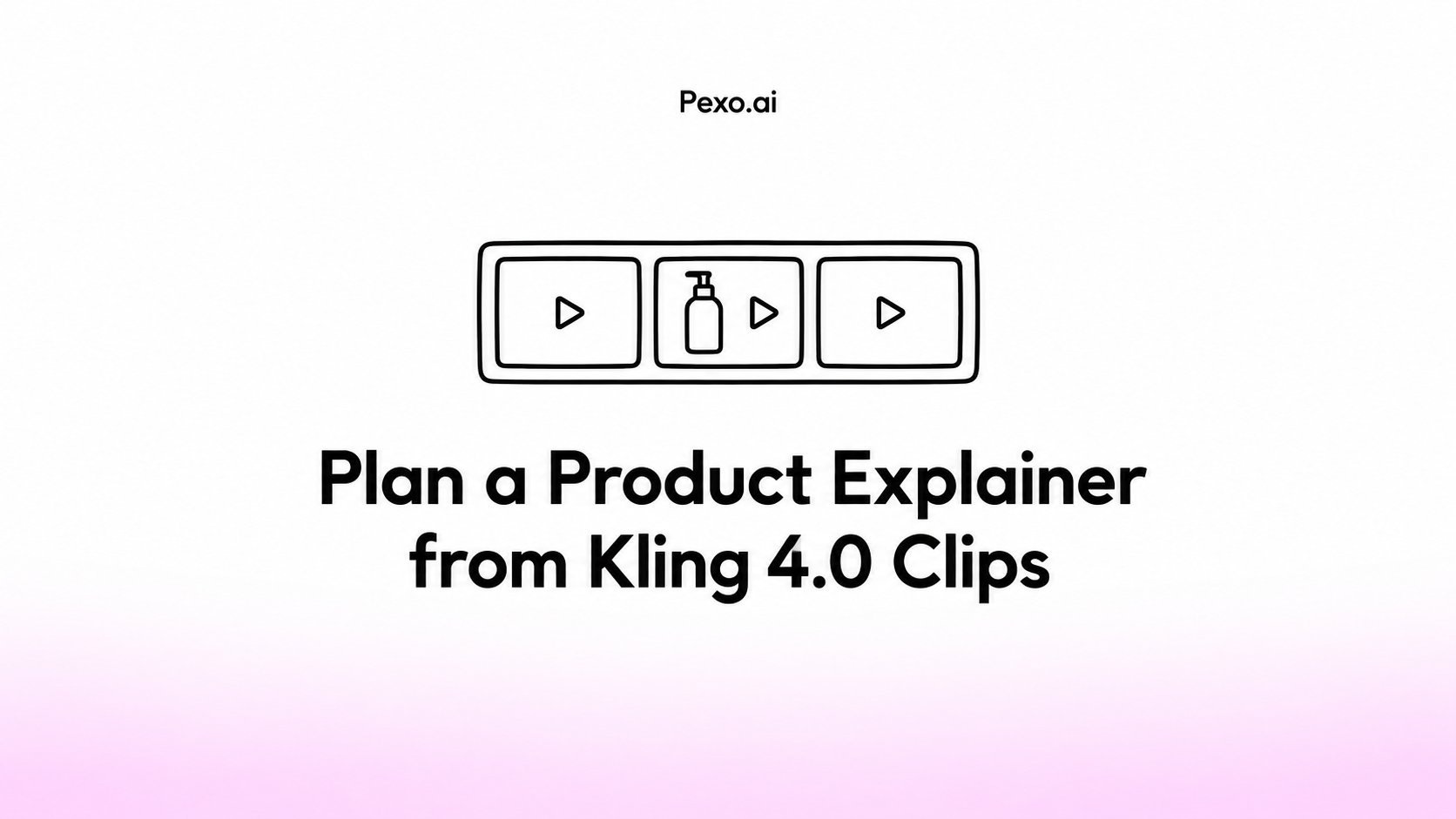 Plan a Product Explainer from Kling 4.0 Clips