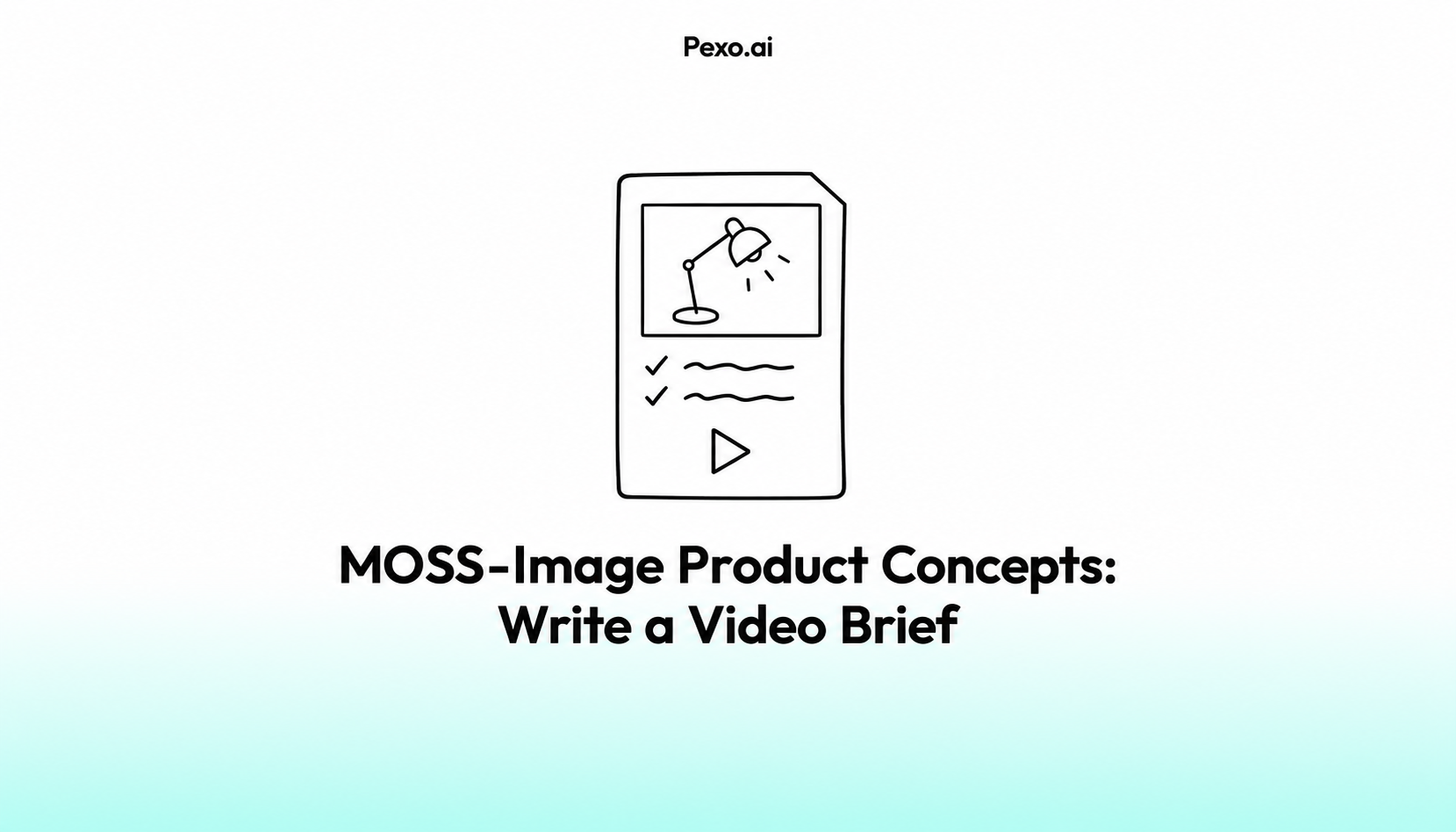 MOSS-Image Product Concepts: Write a Video Brief