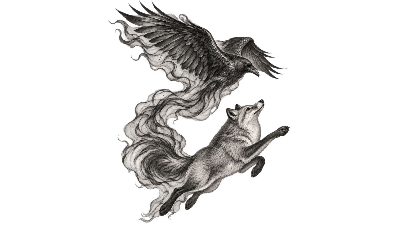 Silver flowing sculpture on black