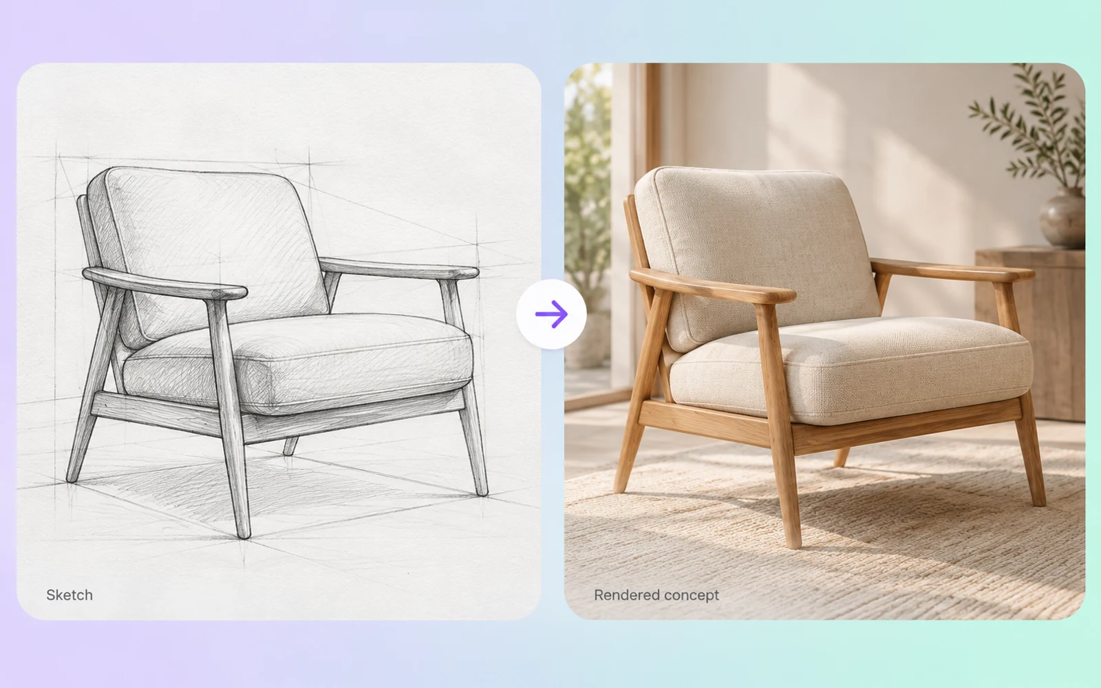 Capability illustration: Sketch-guided generation