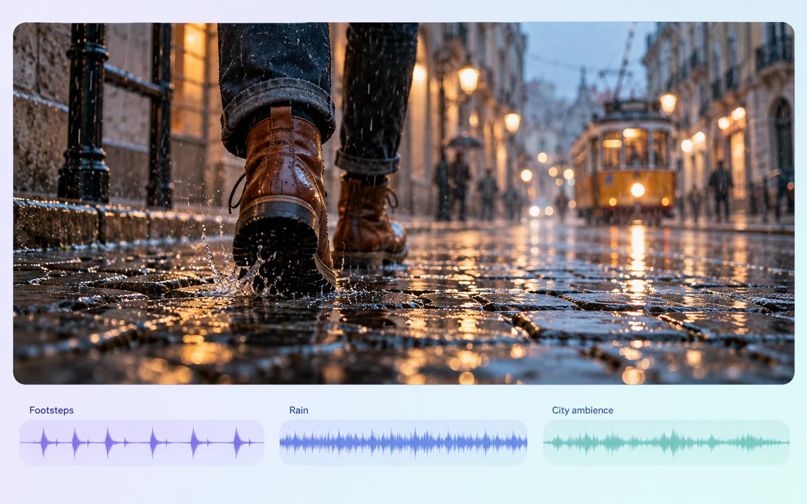 Capability illustration: Native audio generation