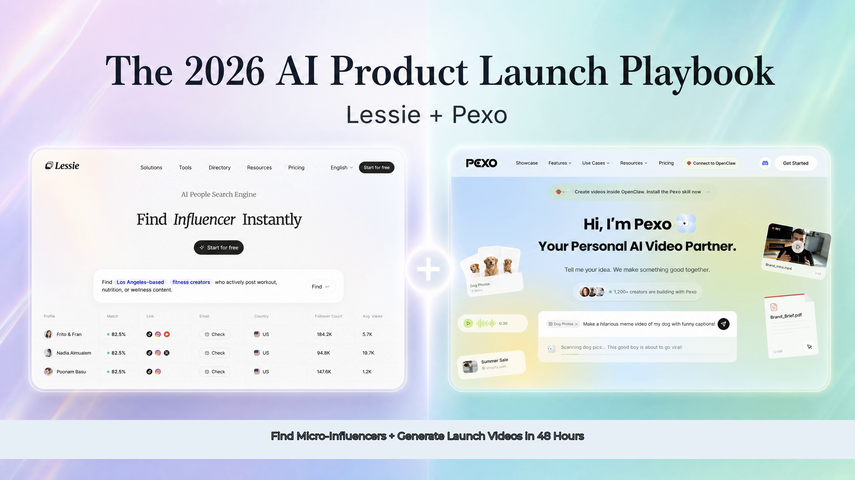 lessie-pexo-product-launch